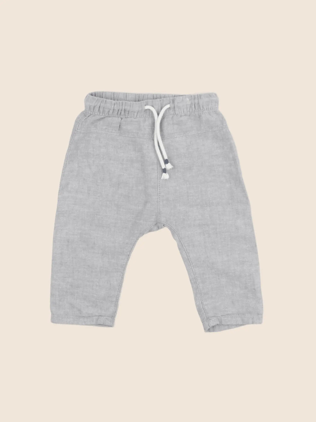 H&M - pantalon gris - 3/6 mois