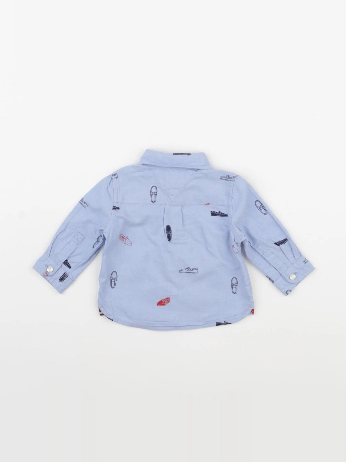 Tommy Hilfiger - chemise bleu - 3/6 mois