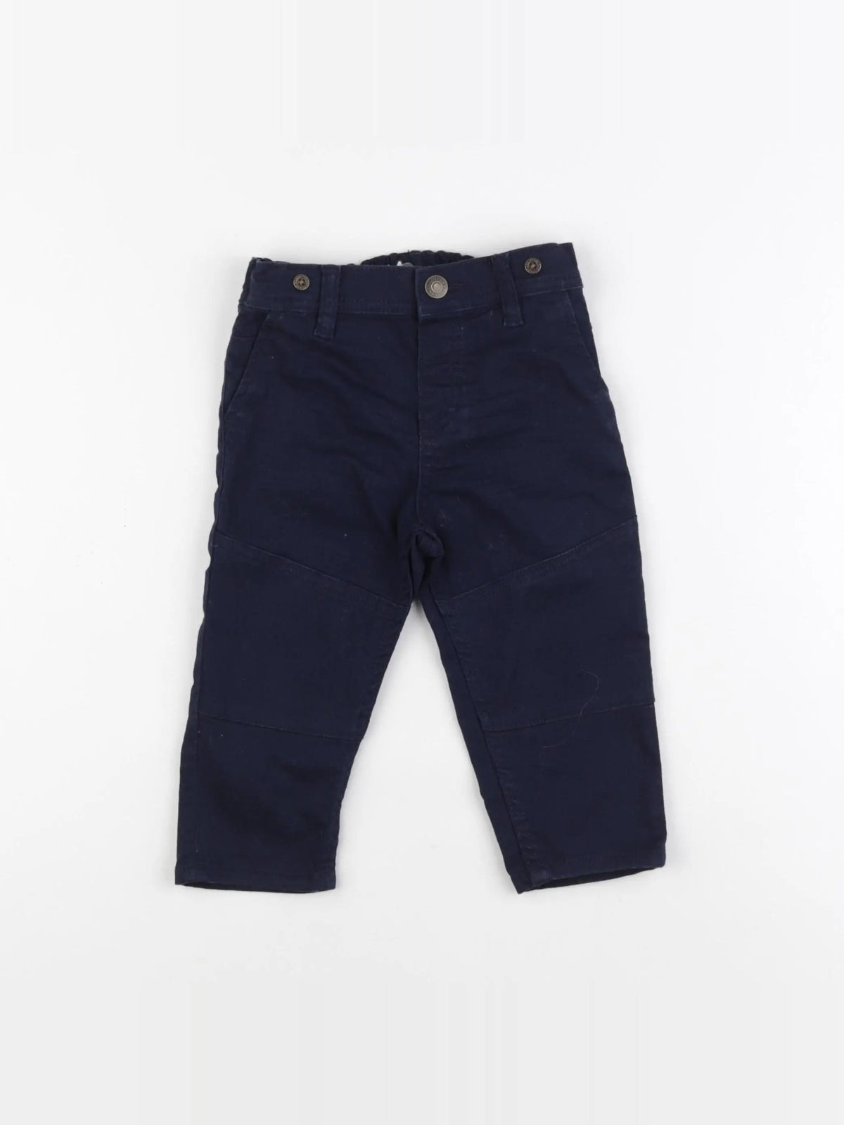 H&M - pantalon bleu - 9/12 mois