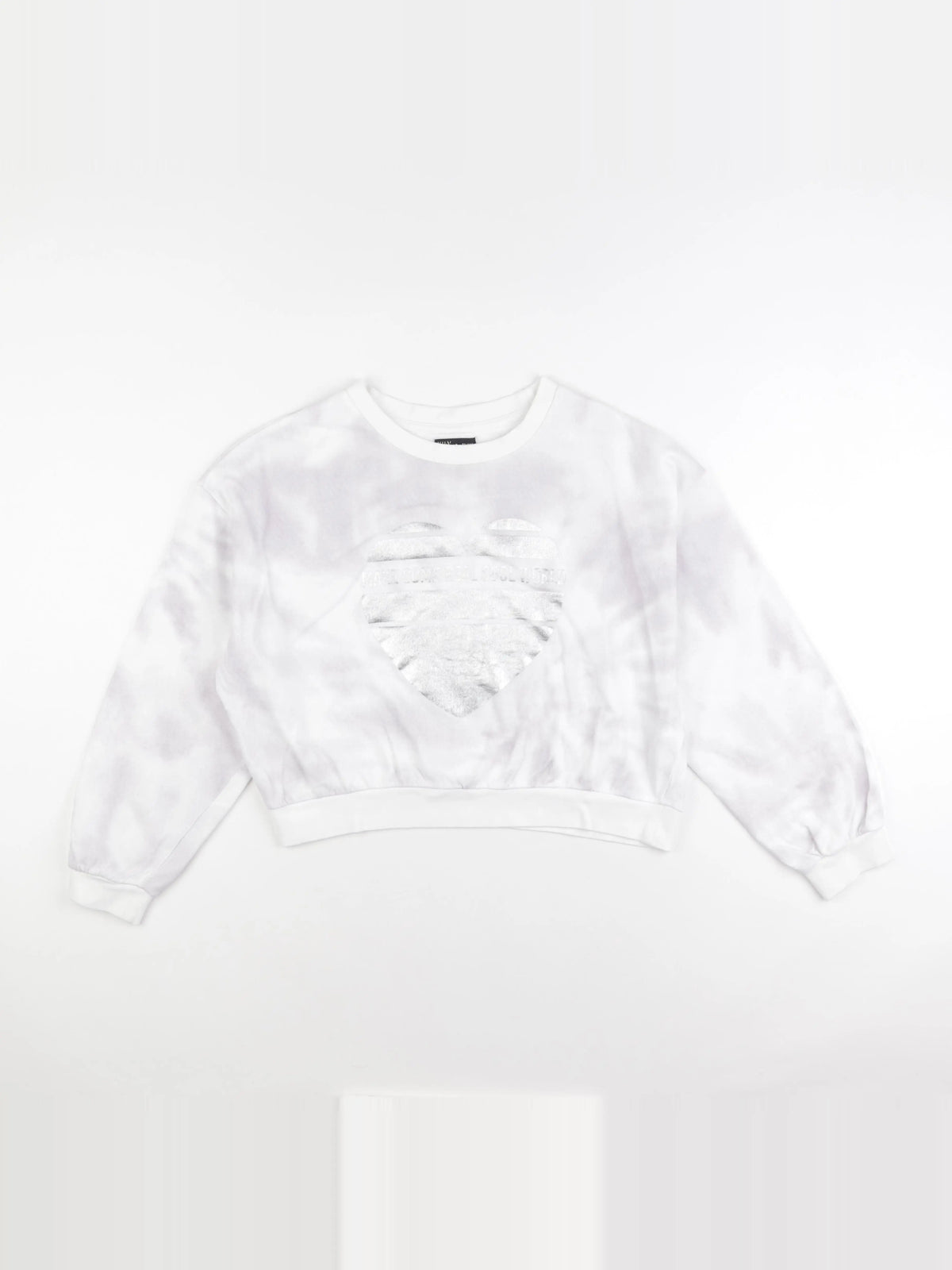 IKKS - sweat violet, blanc - 14 ans