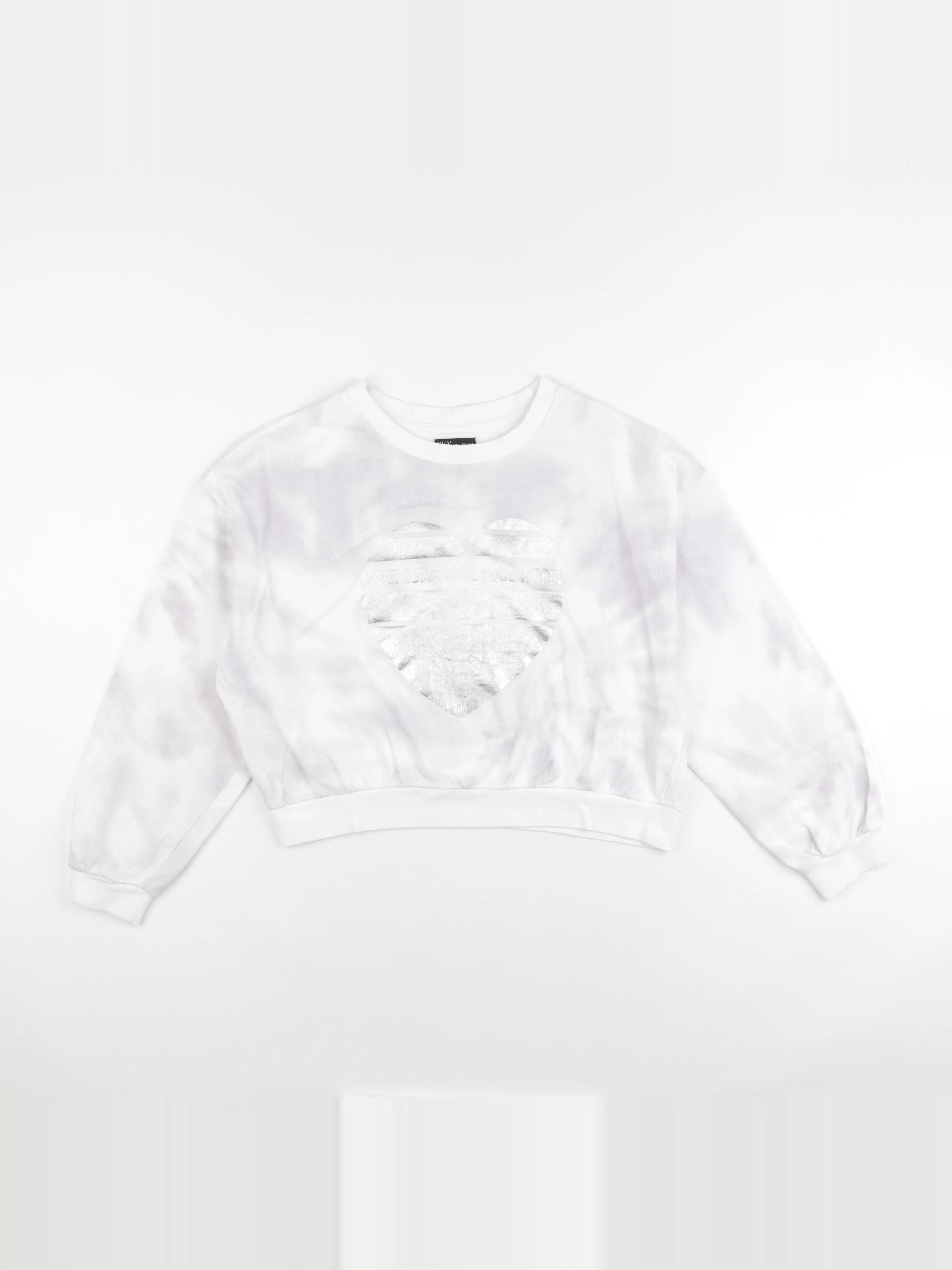 IKKS - sweat violet, blanc - 14 ans