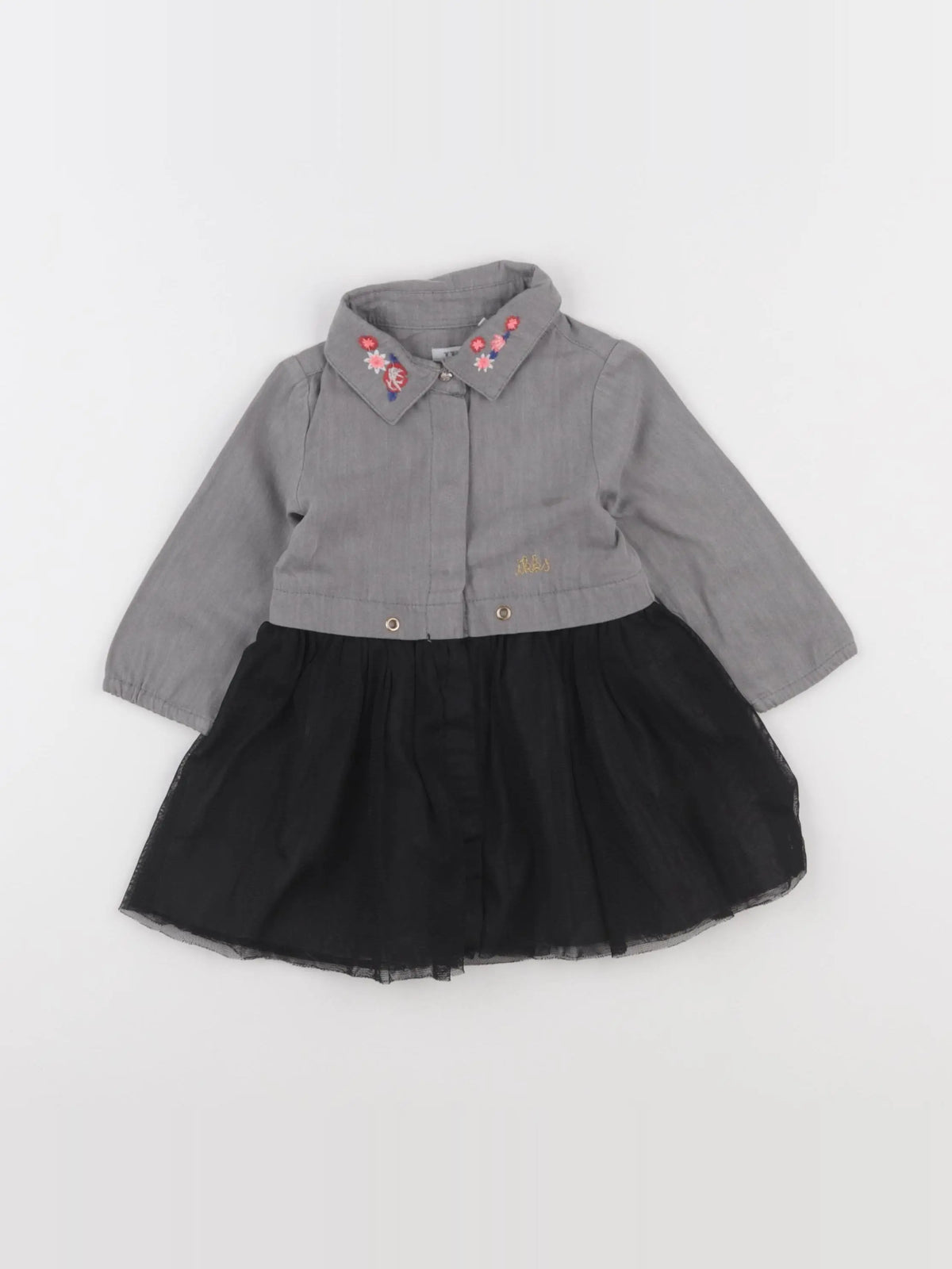 IKKS - robe gris - 6 mois