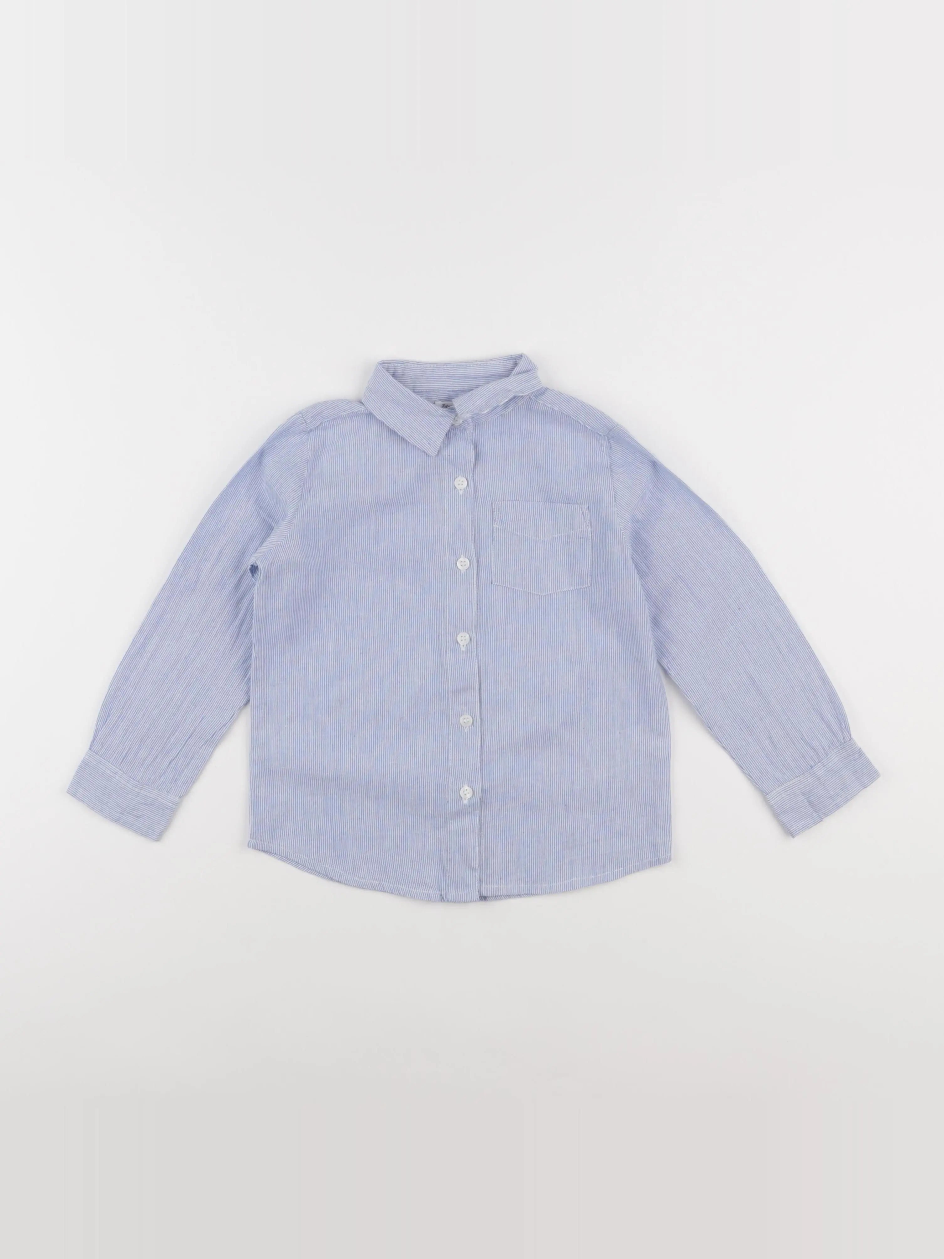 Eden & Victor - chemise bleu - 4 ans