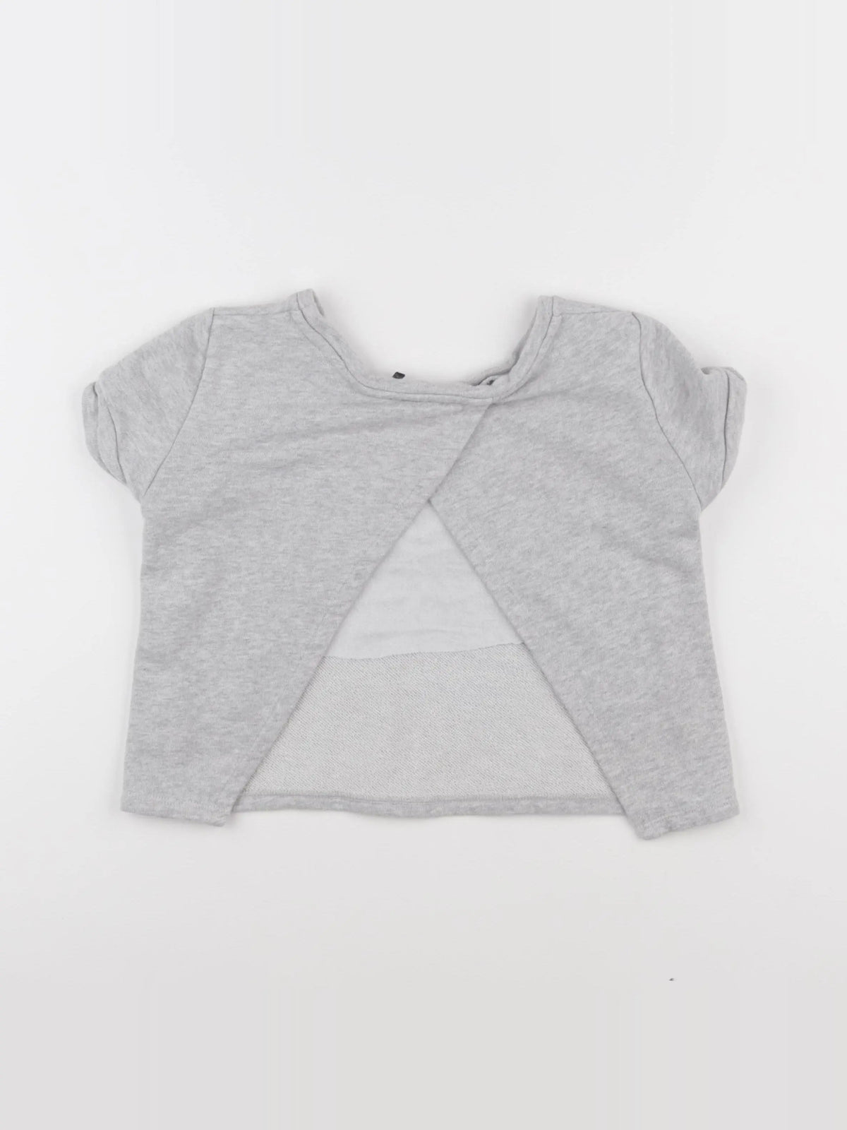 IKKS - sweat court gris - 10 ans