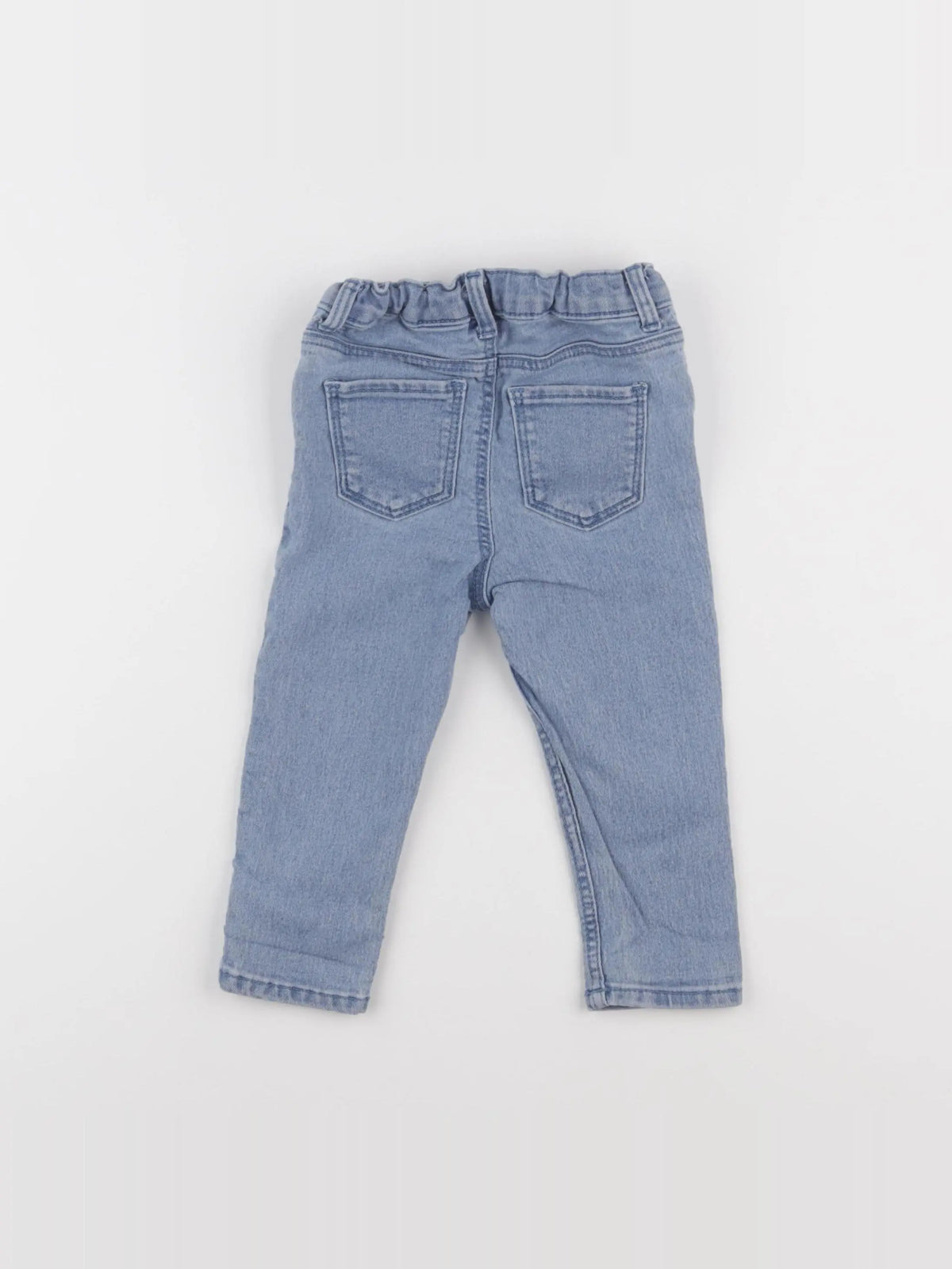 H&M - jean bleu - 9/12 mois