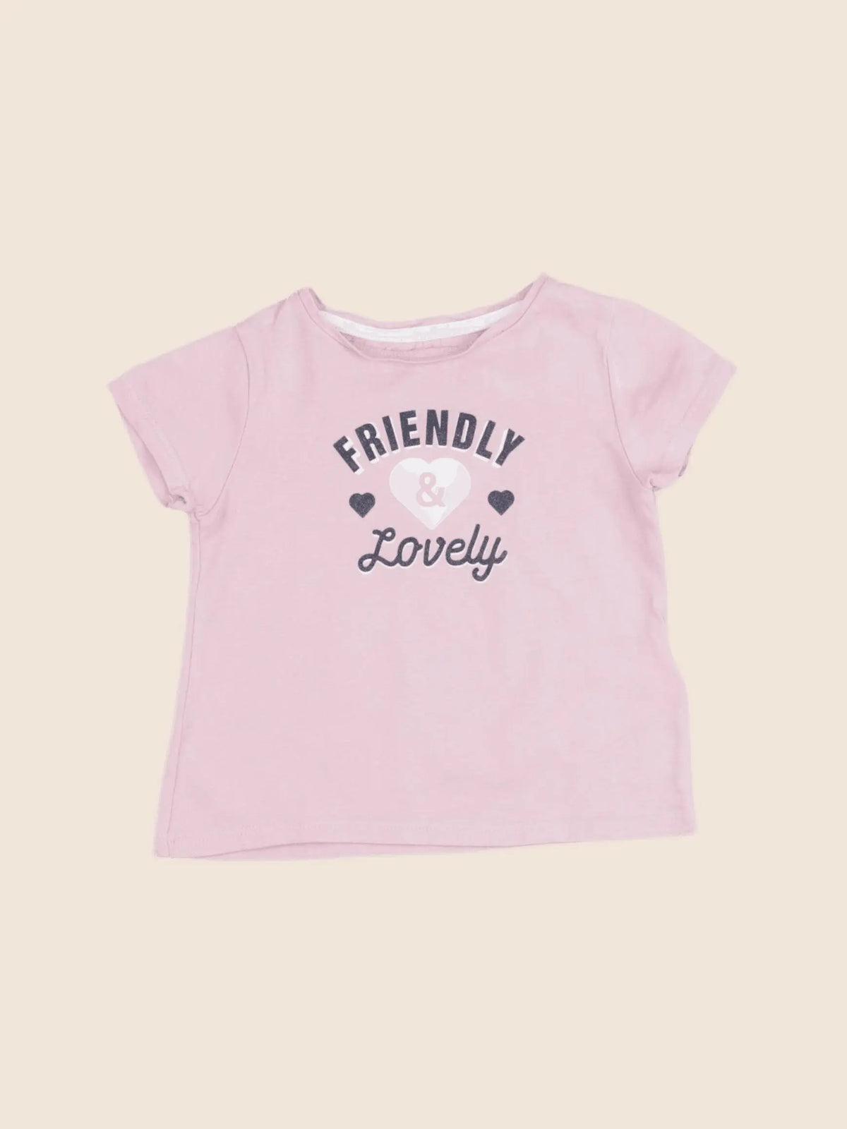 Vertbaudet - tee-shirt rose - 2 ans