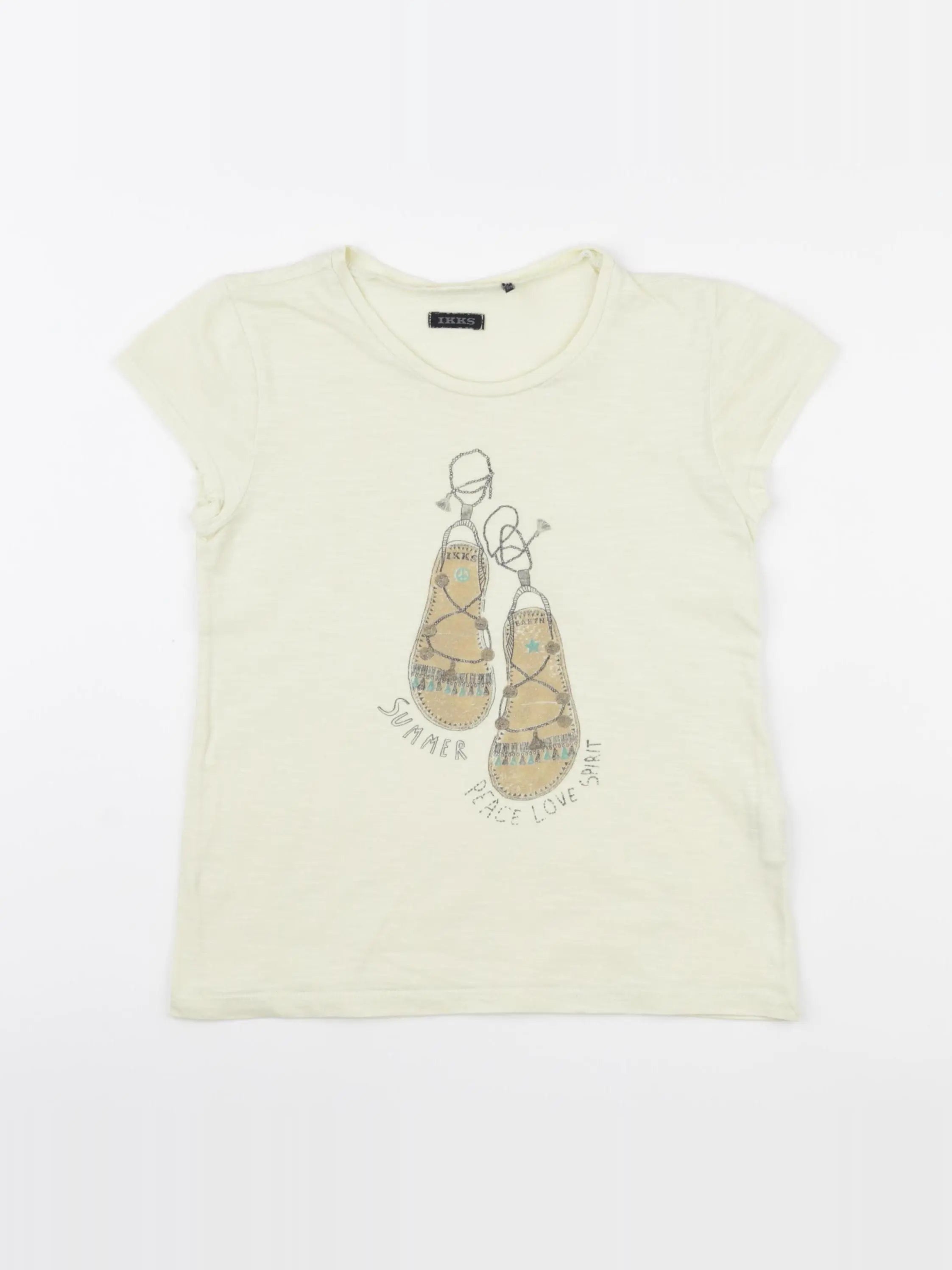 IKKS - tee-shirt jaune - 8 ans
