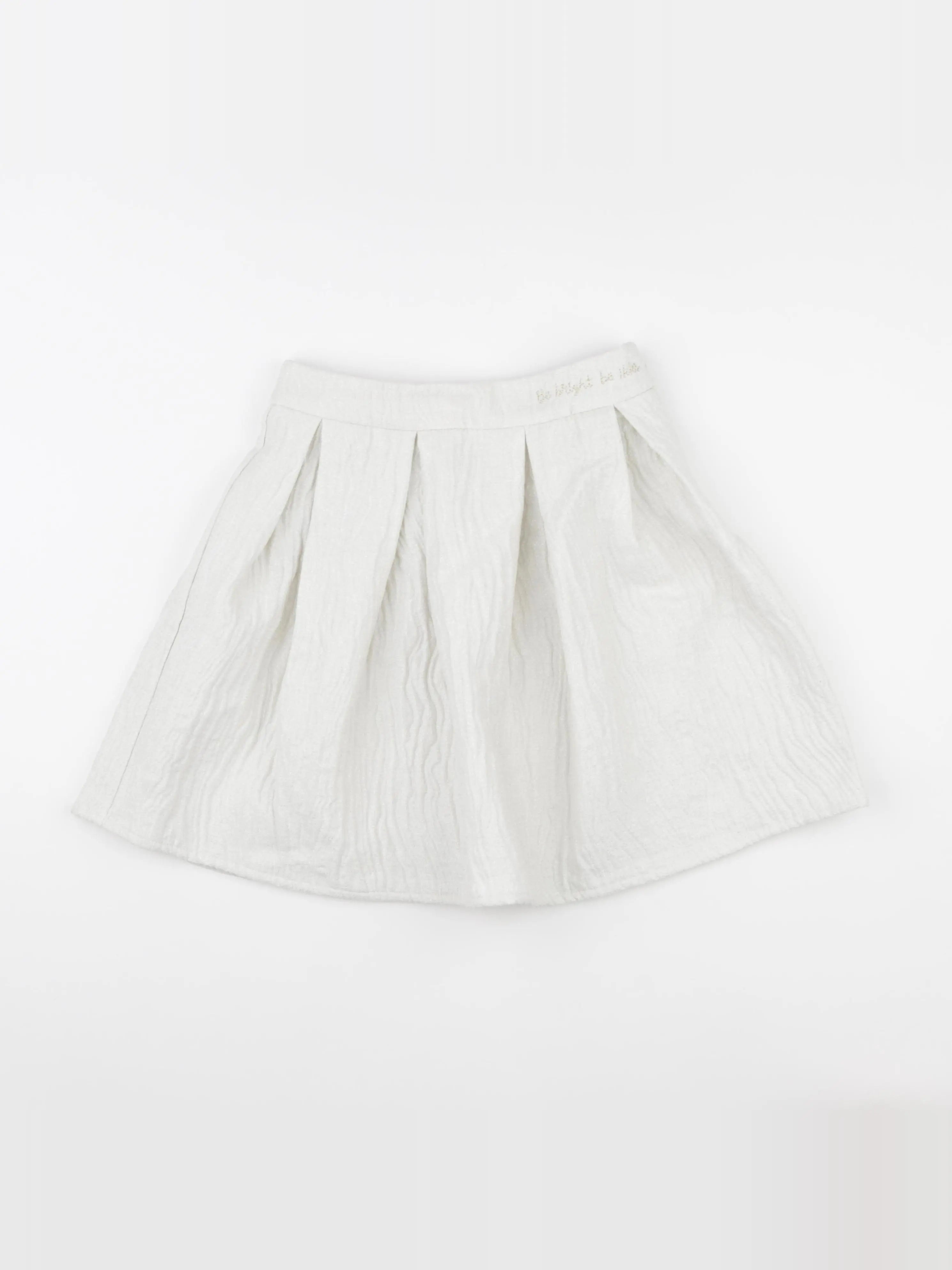 IKKS - jupe beige, argent - 8 ans