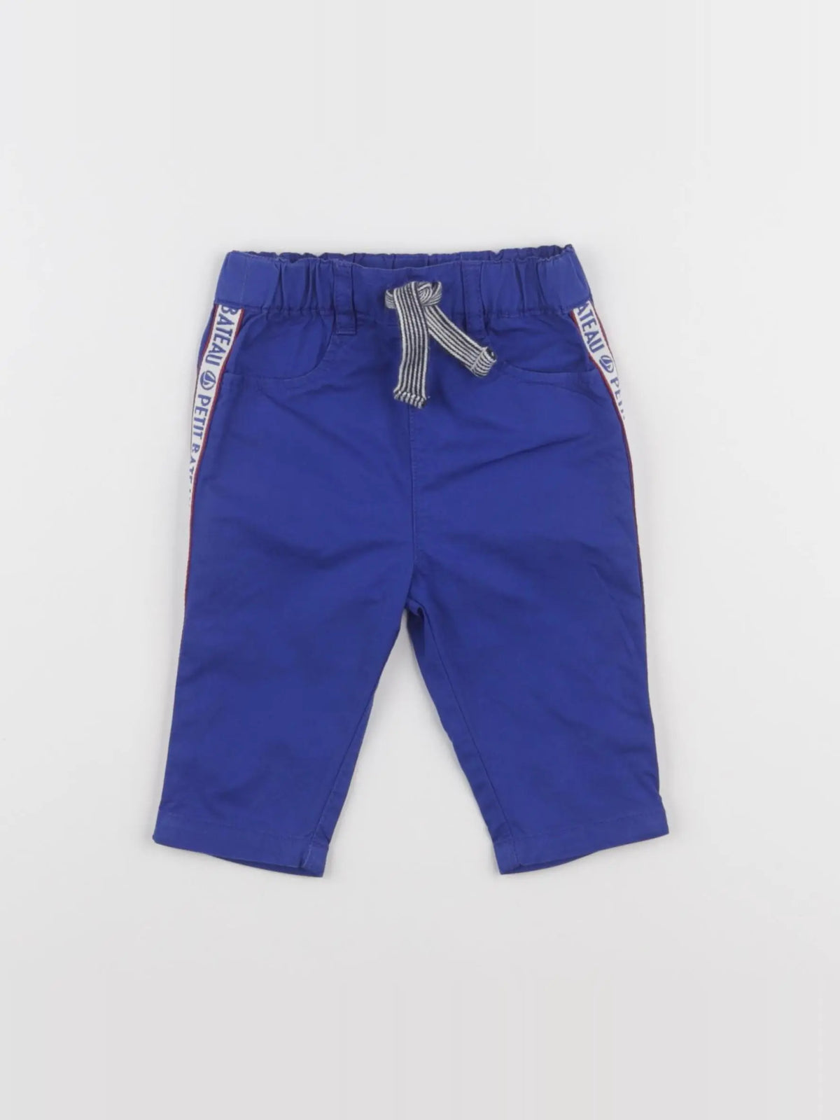Petit Bateau - pantalon bleu - 6 mois