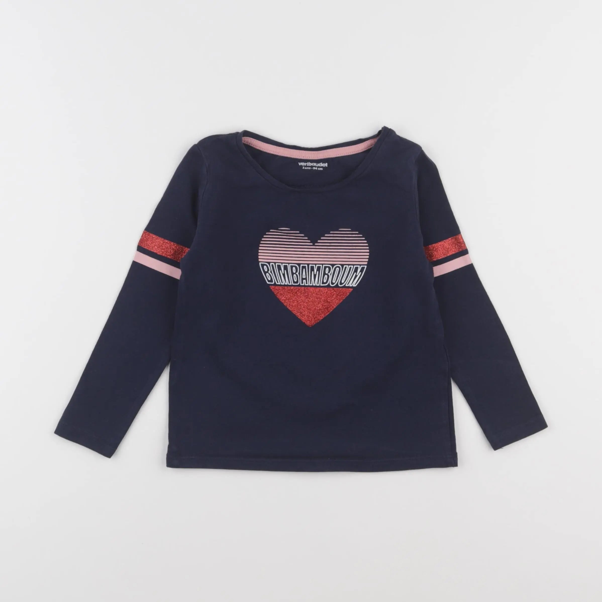 Vertbaudet - tee-shirt bleu - 3 ans