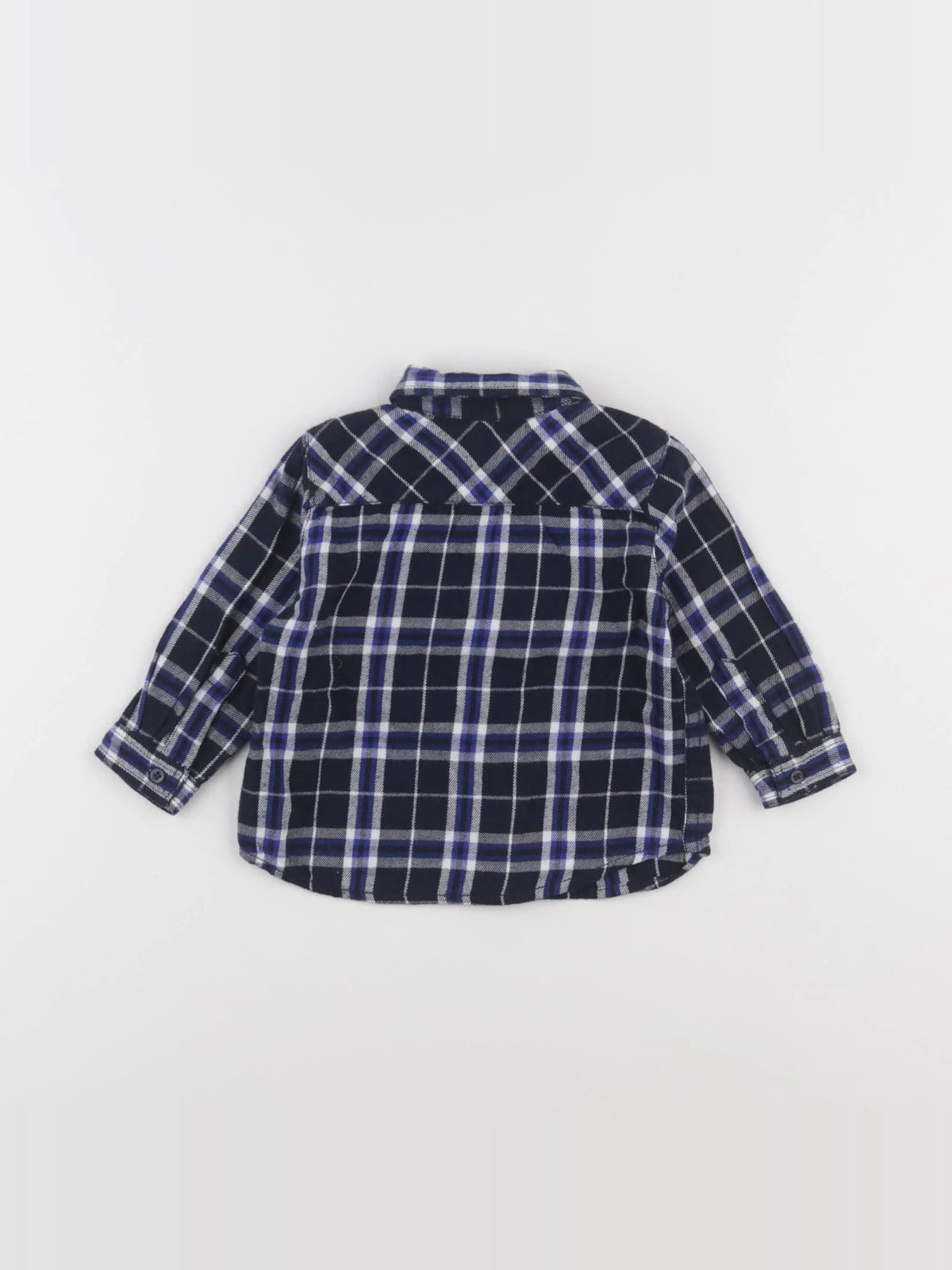 Boutchou - chemise bleu - 6 mois