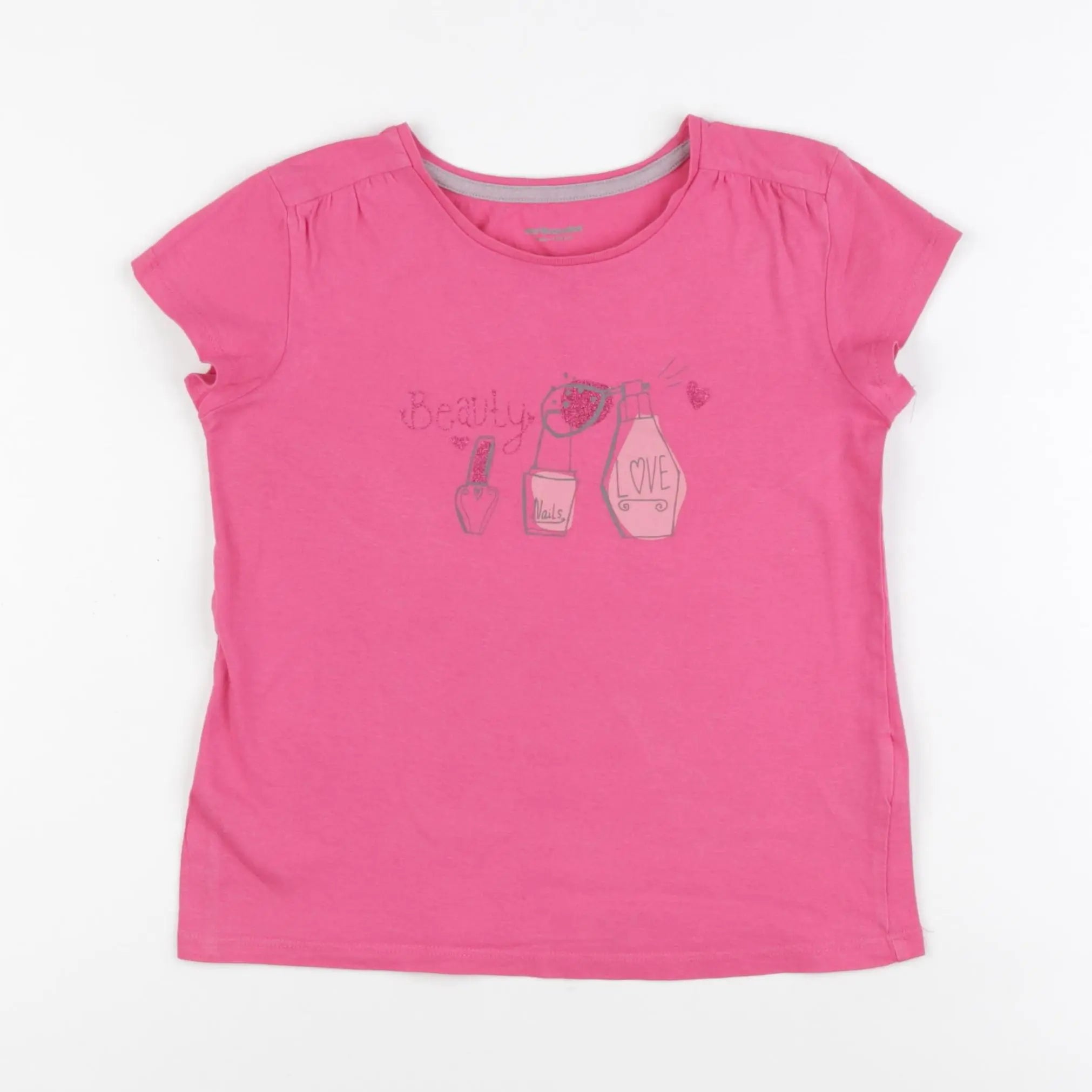 Vertbaudet - tee-shirt rose - 8 ans