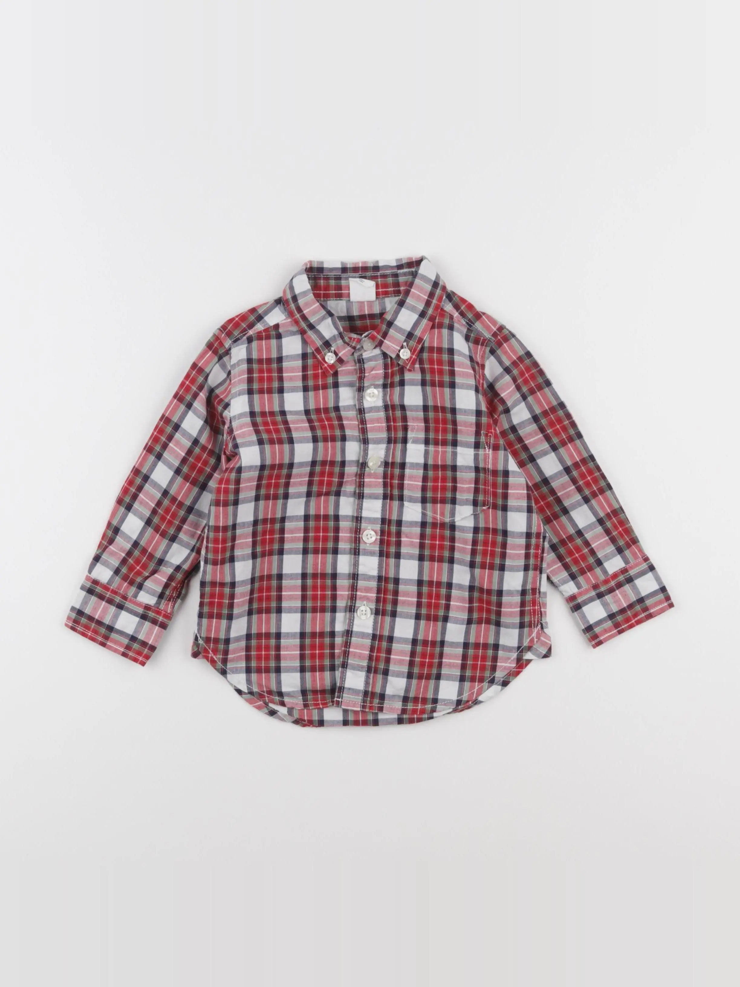 GAP - chemise rouge - 12/18 mois