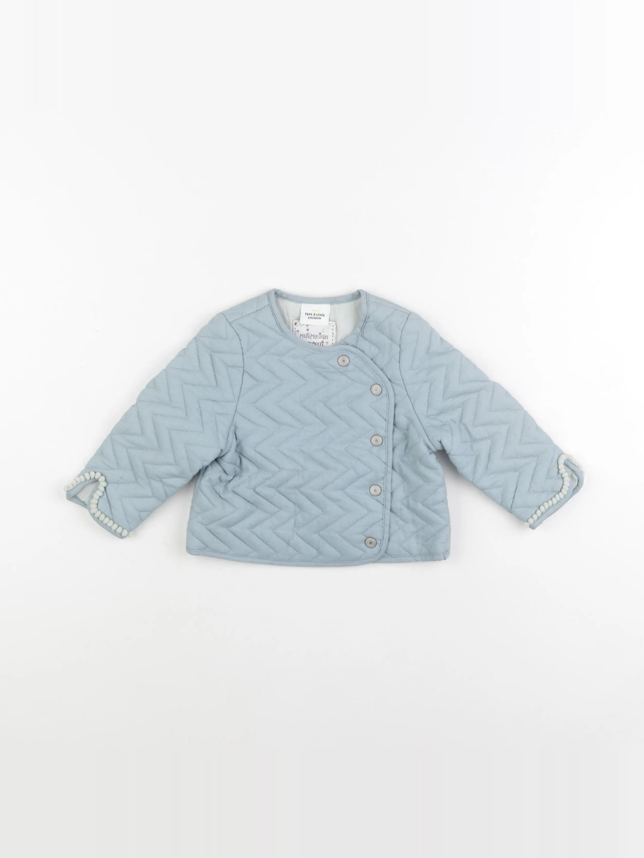 Tape à l'oeil - gilet bleu - 6 mois