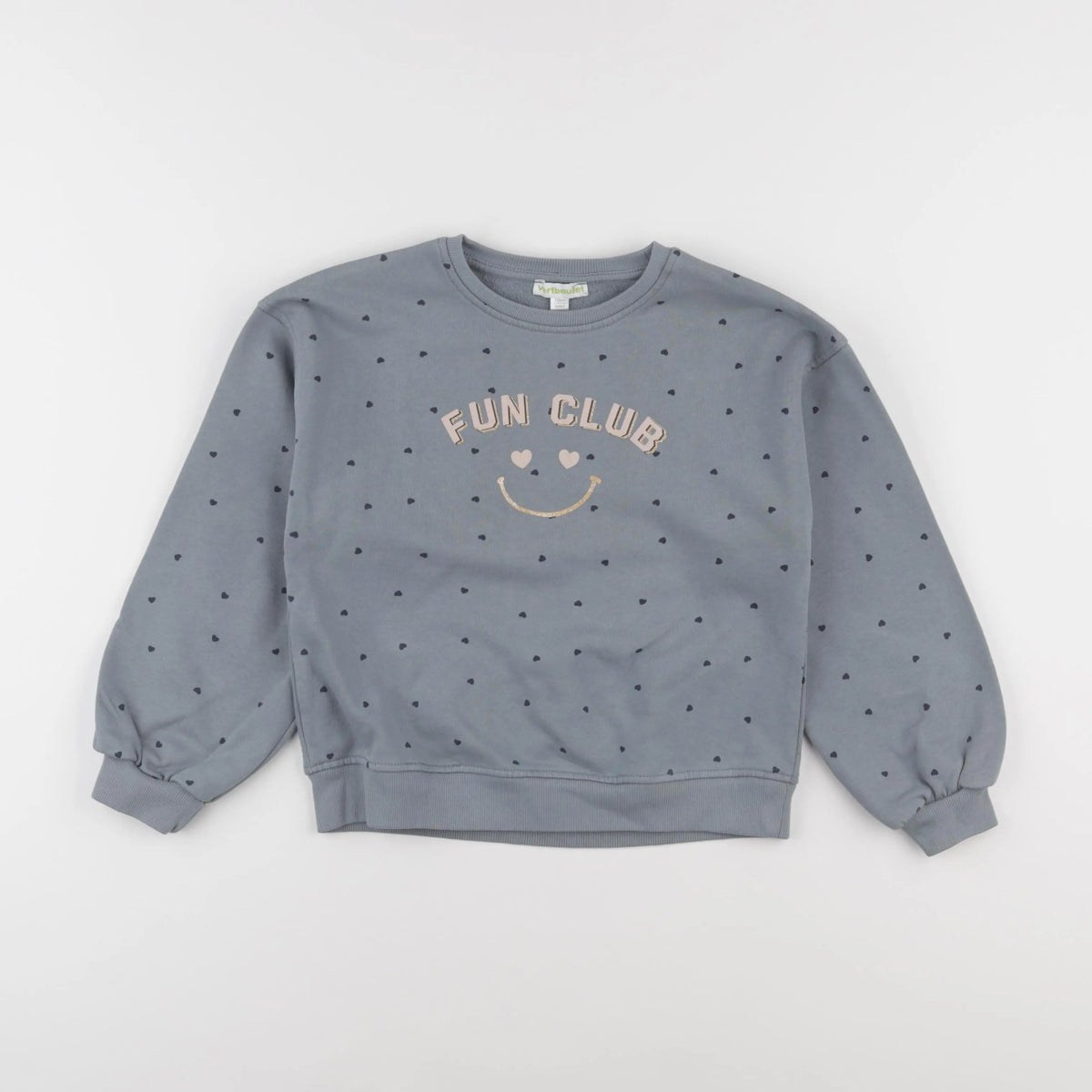 Vertbaudet - sweat bleu - 8 ans