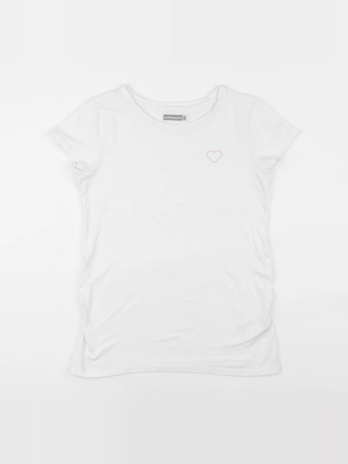 Vertbaudet - tee-shirt grossesse blanc - 34 à 36