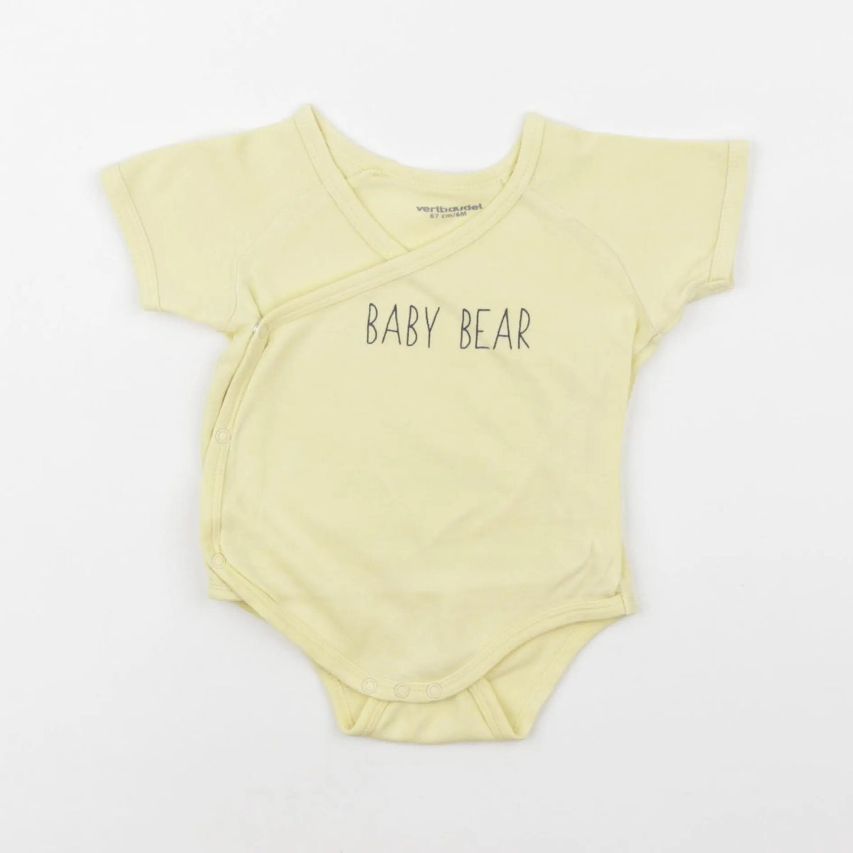 Vertbaudet - body jaune - 6 mois
