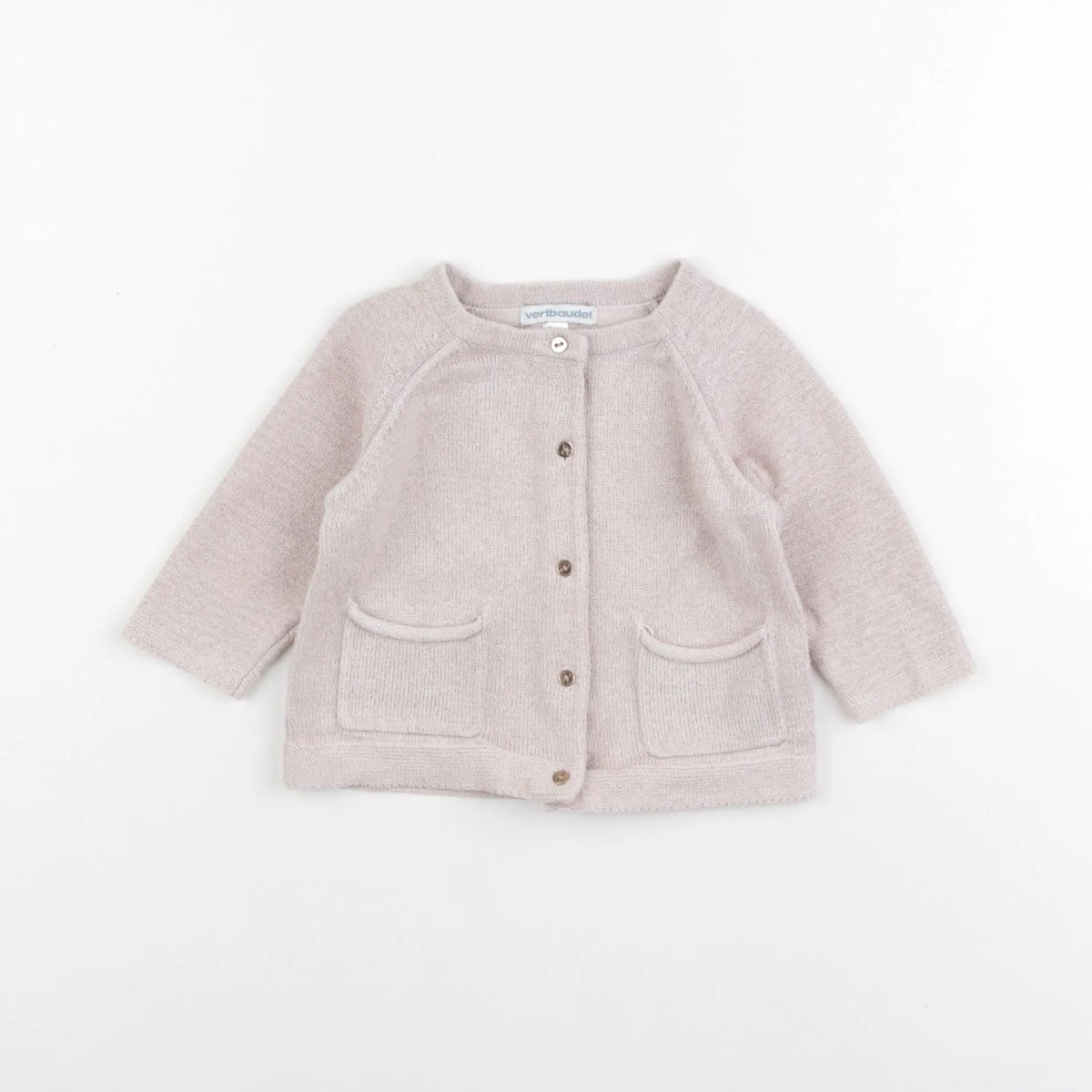 Vertbaudet - gilet rose - 9 mois