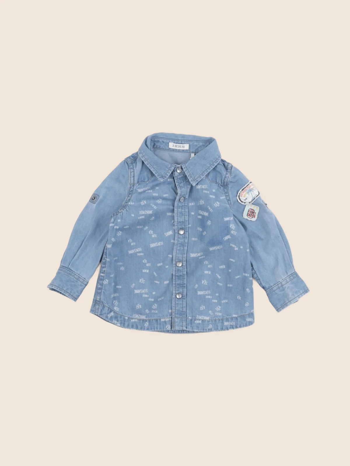 IKKS - chemise bleu - 6 mois