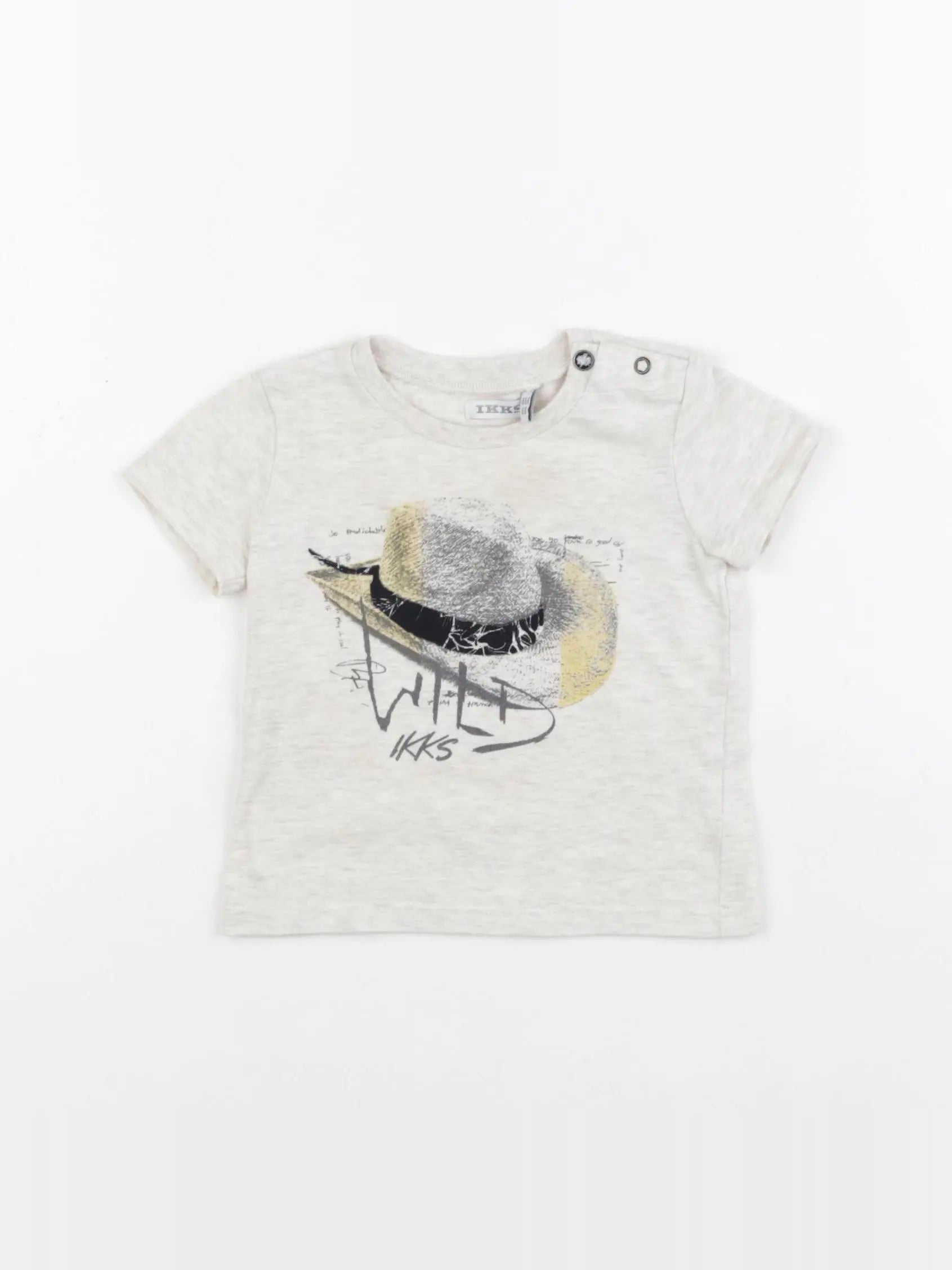 IKKS - tee-shirt beige - 6 mois