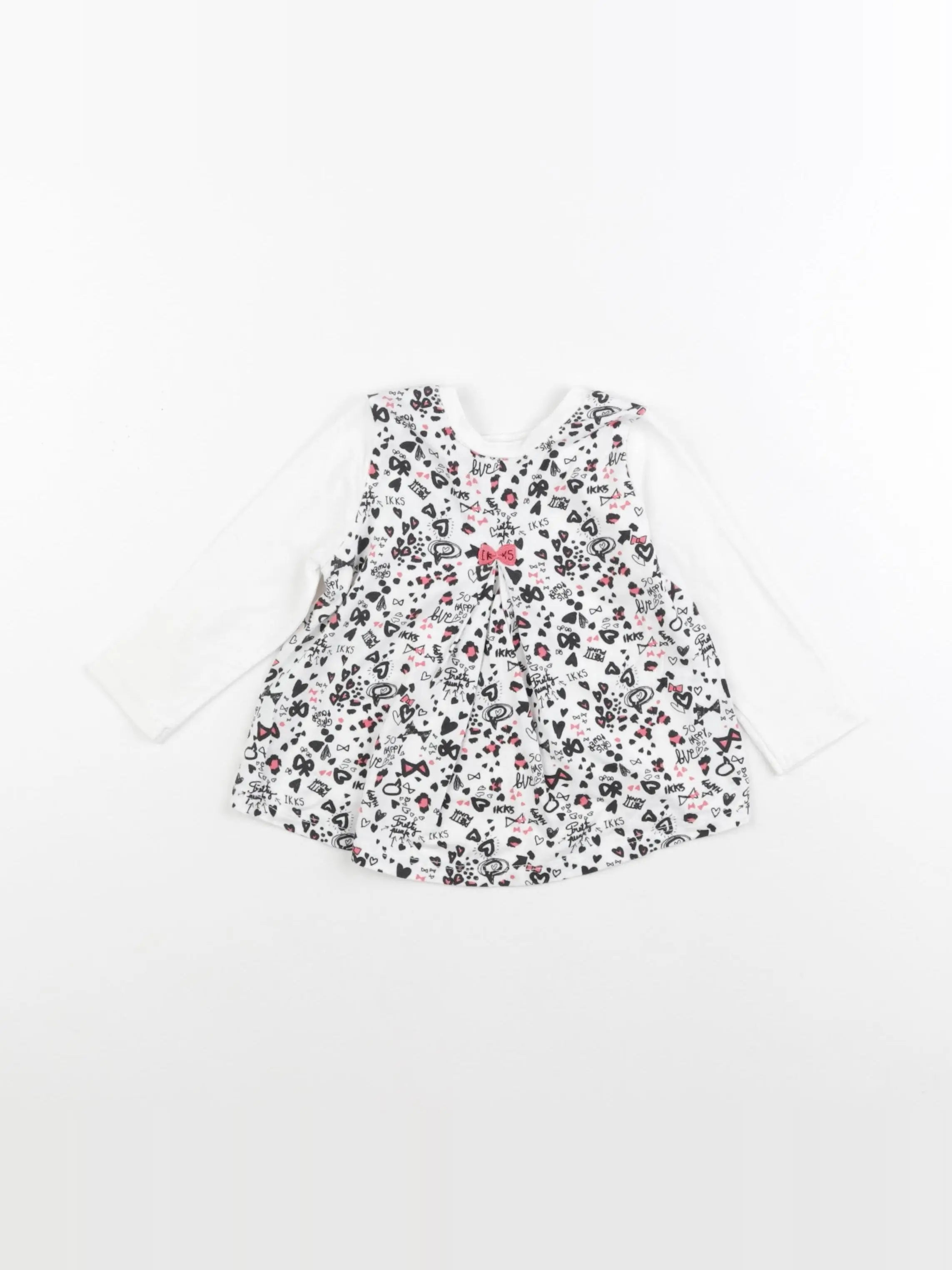 IKKS - tee-shirt blanc - 12 mois