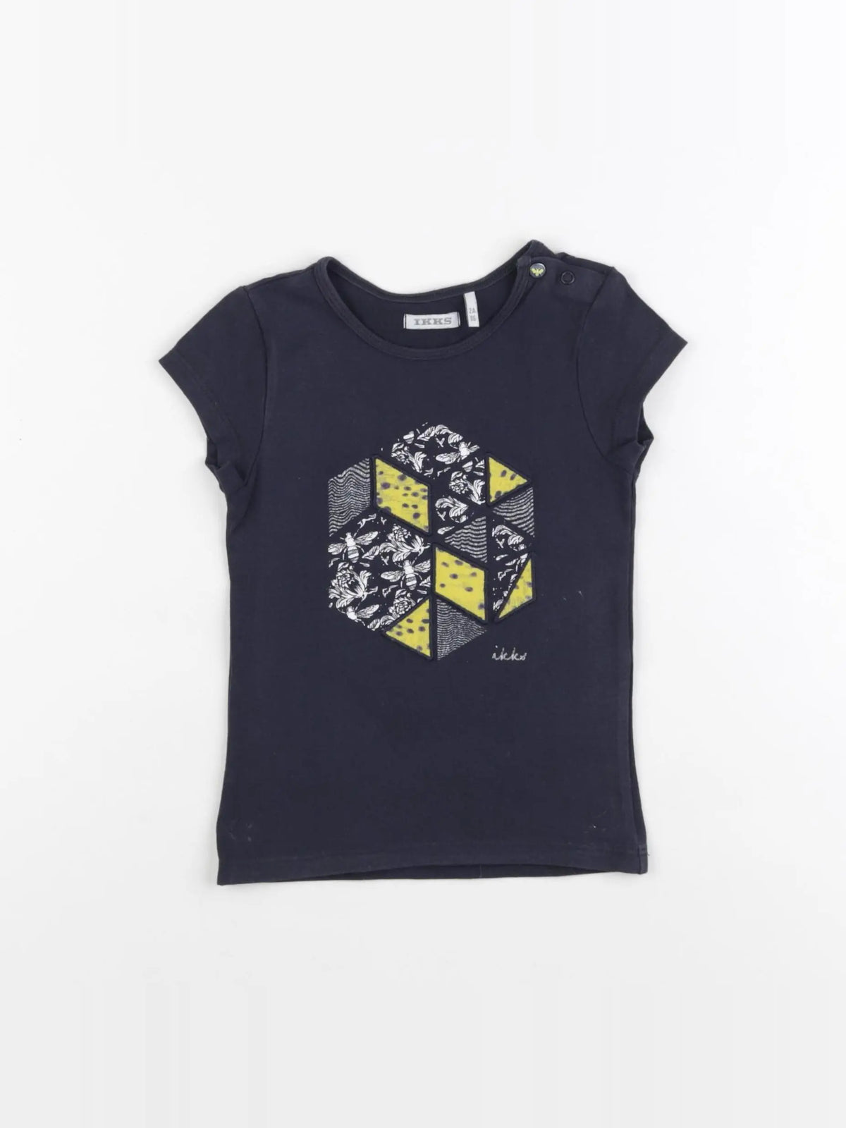 IKKS - tee-shirt bleu - 2 ans