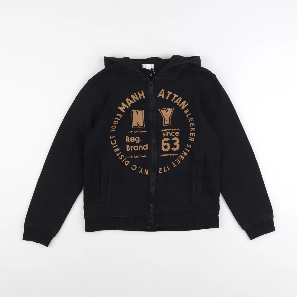 Vertbaudet - sweat noir - 10 ans