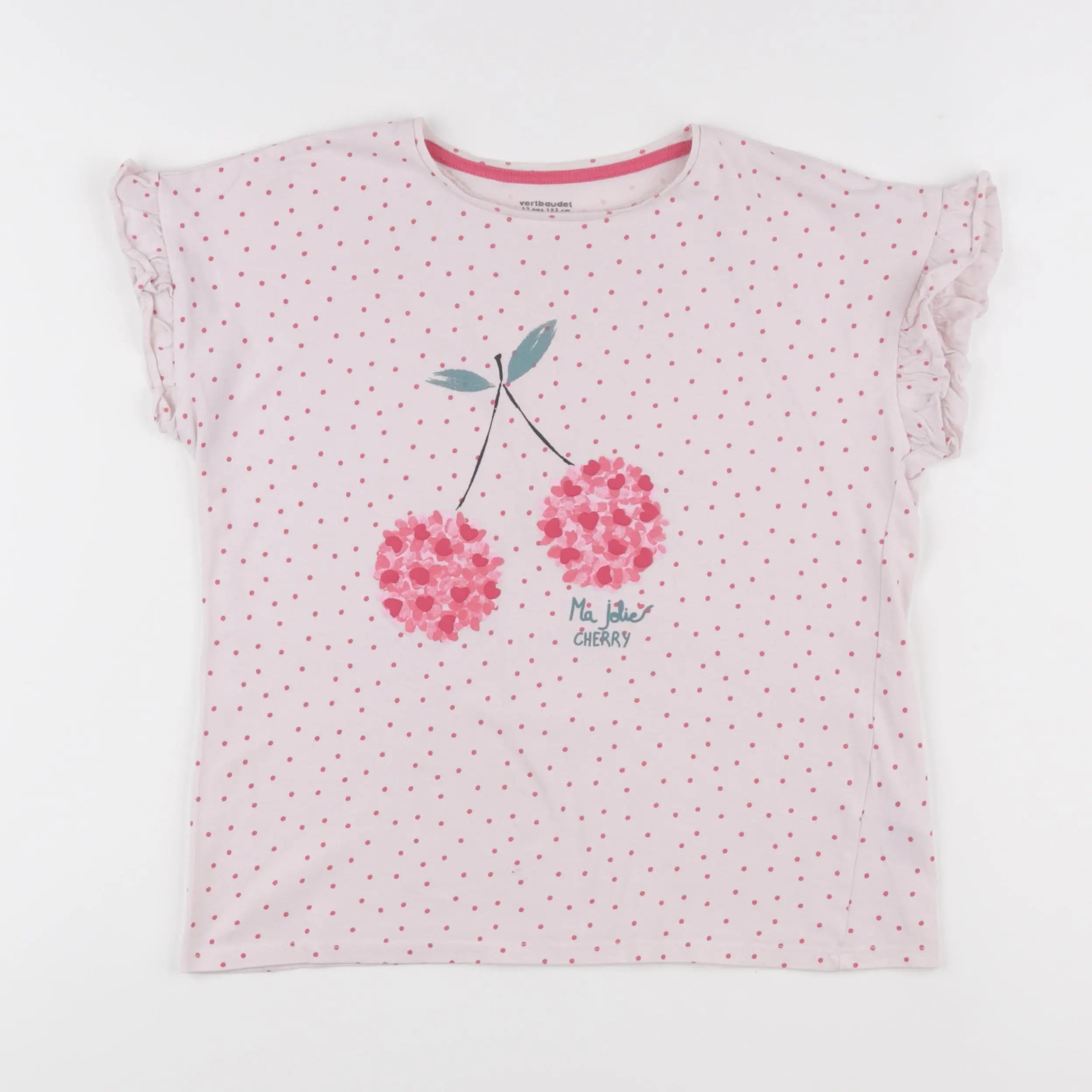 Vertbaudet - tee-shirt rose - 12 ans