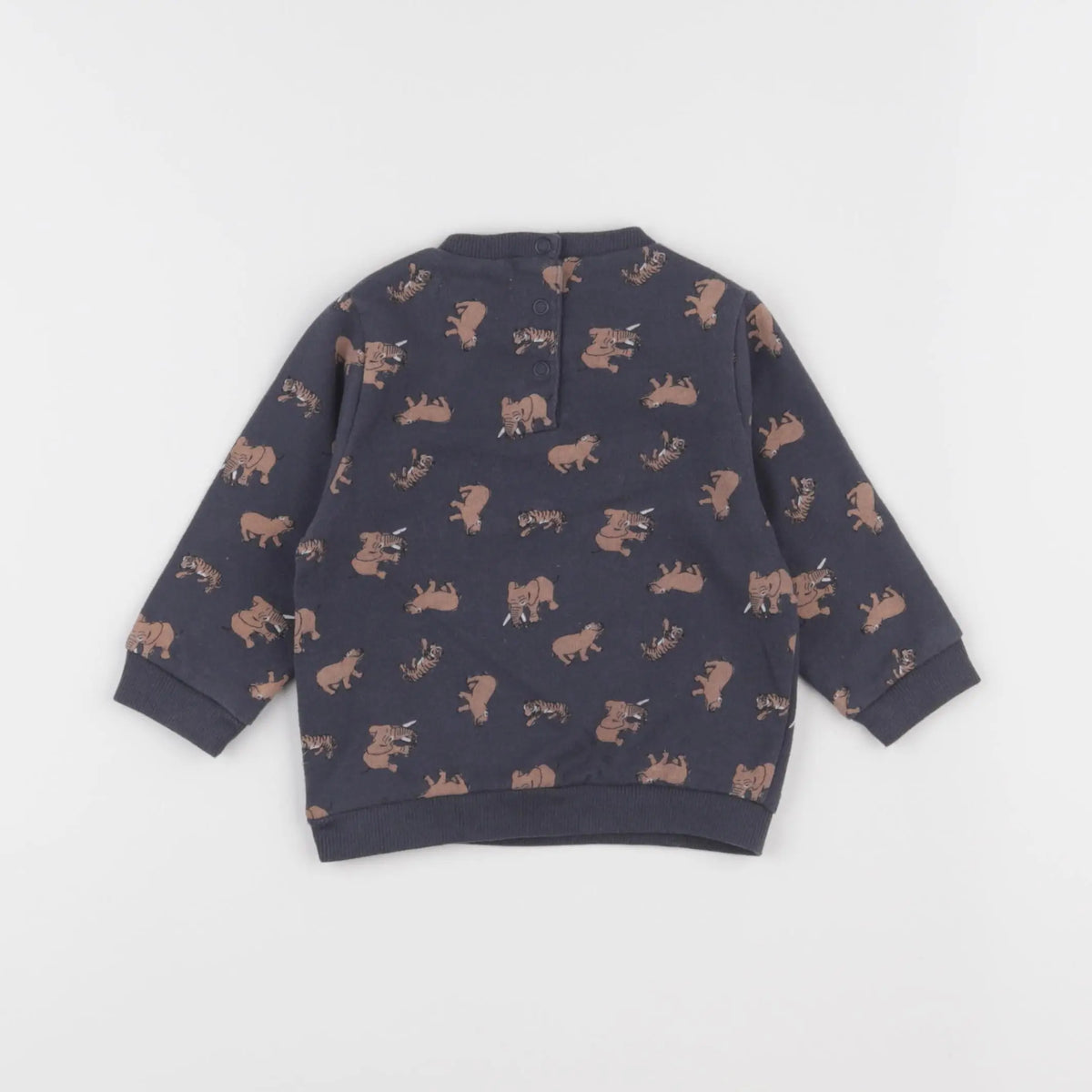 Vertbaudet - sweat gris - 6 mois