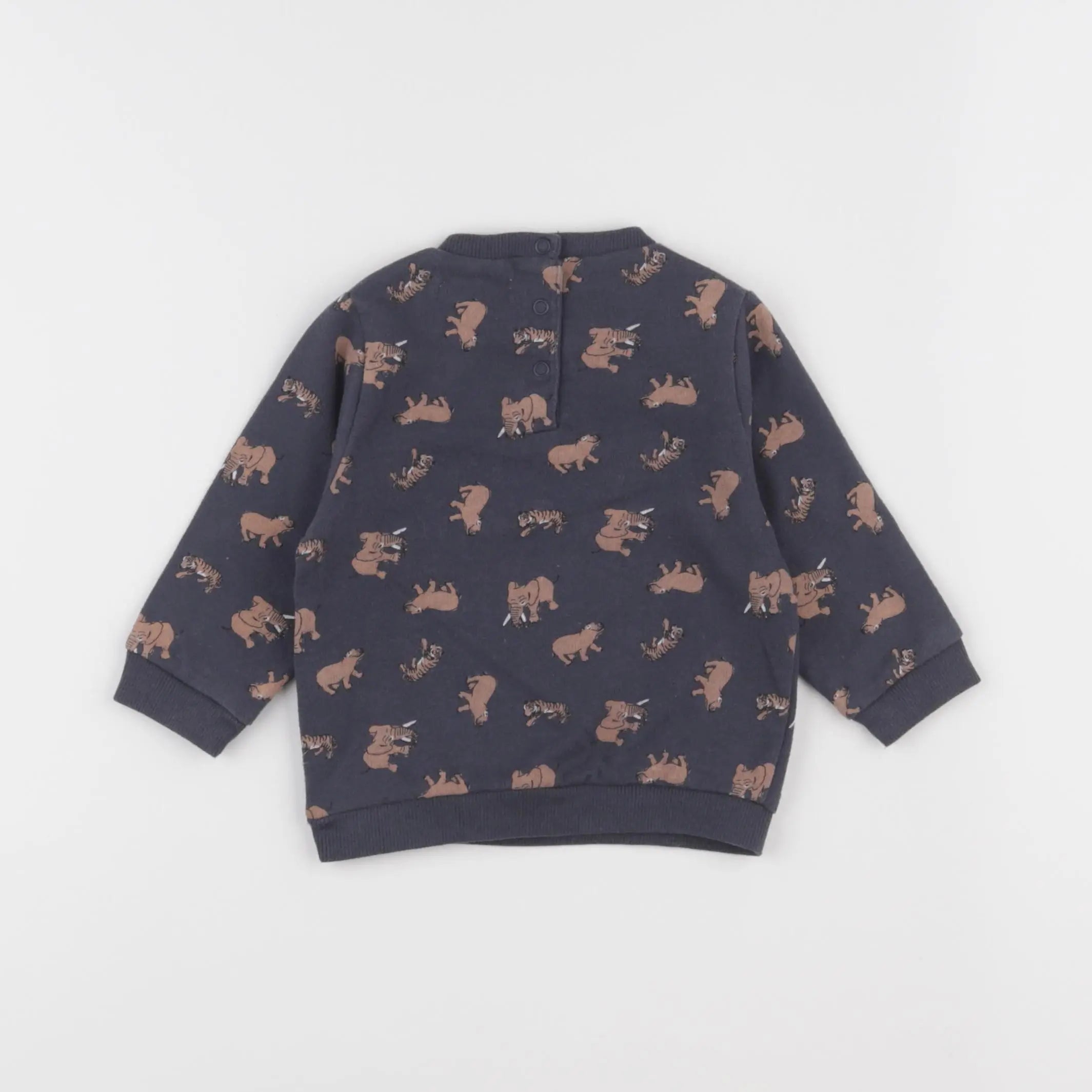 Vertbaudet - sweat gris - 6 mois