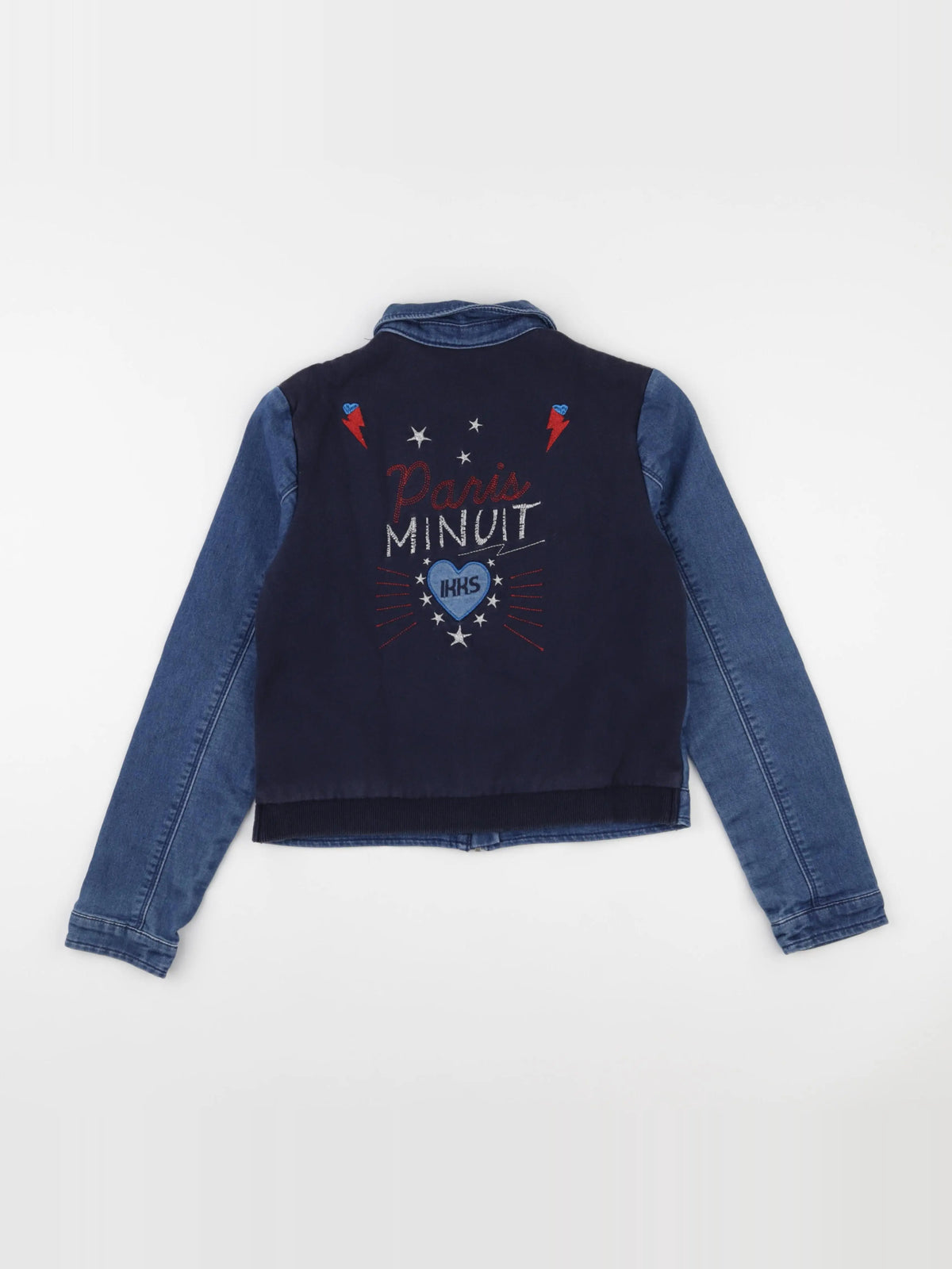 IKKS - veste imprimé au dos bleu - 12 ans
