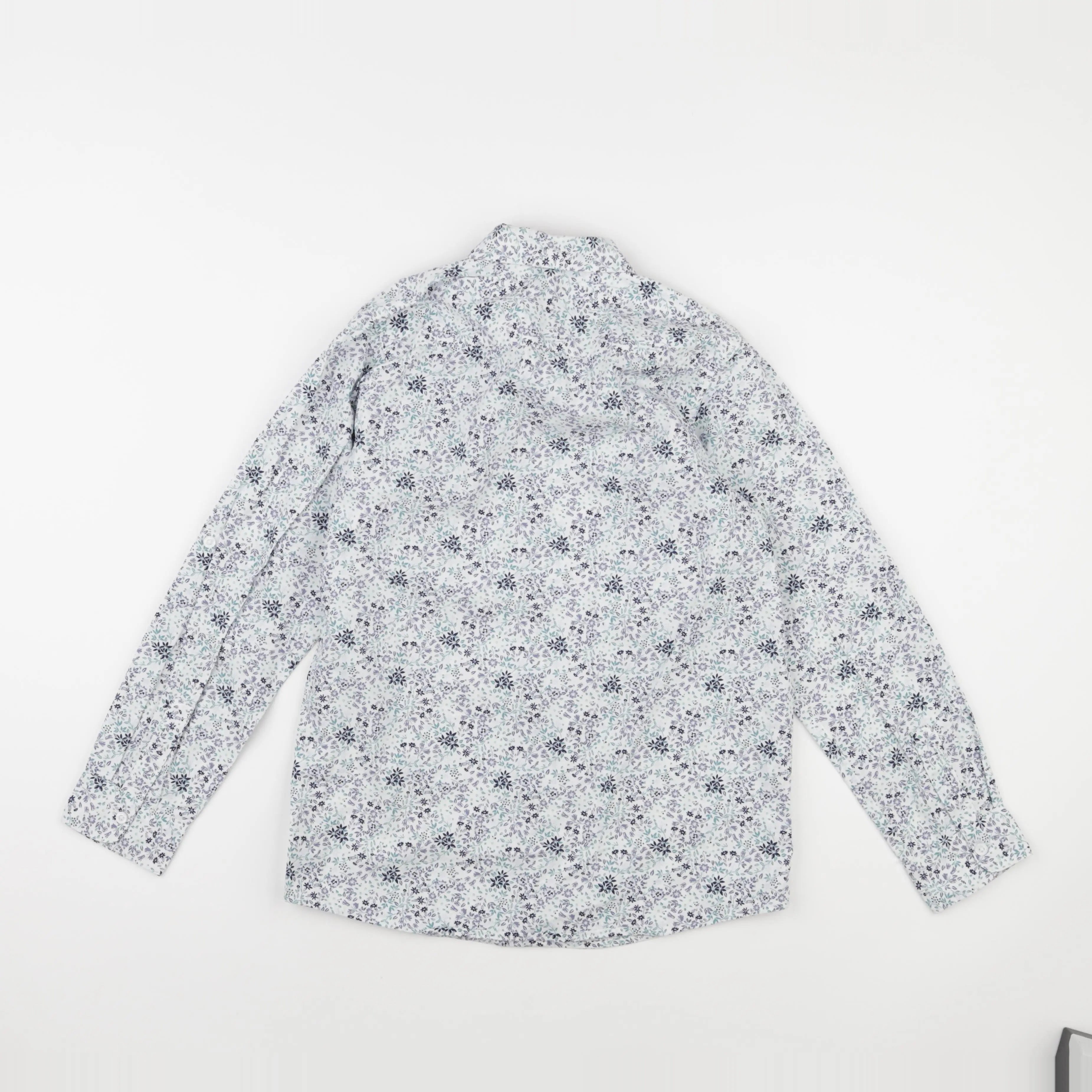 Vertbaudet - chemise blanc, bleu - 12 ans