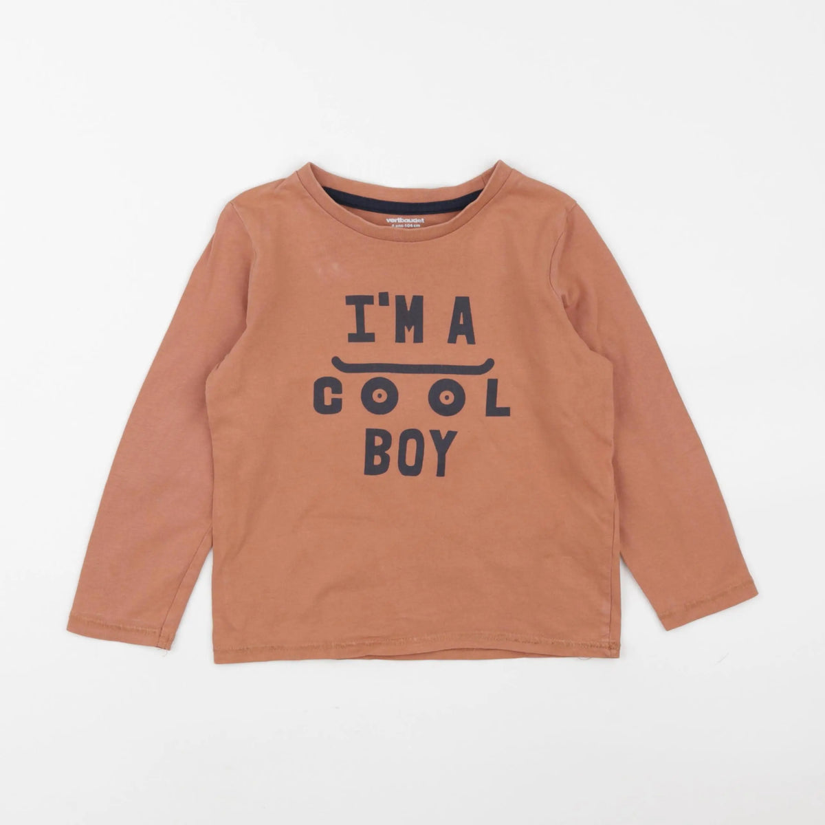 Vertbaudet - tee-shirt orange - 4 ans