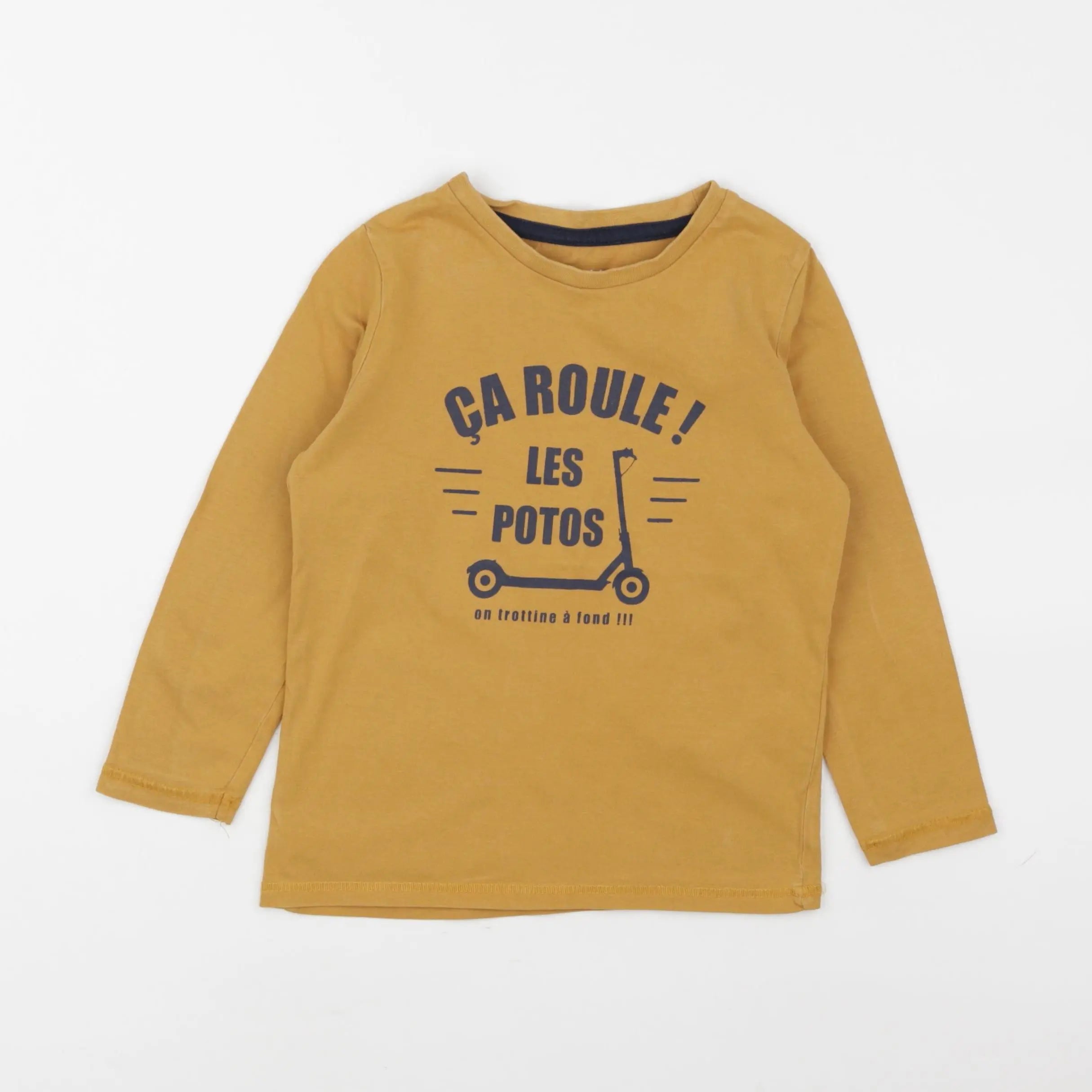 Vertbaudet - tee-shirt jaune - 4 ans