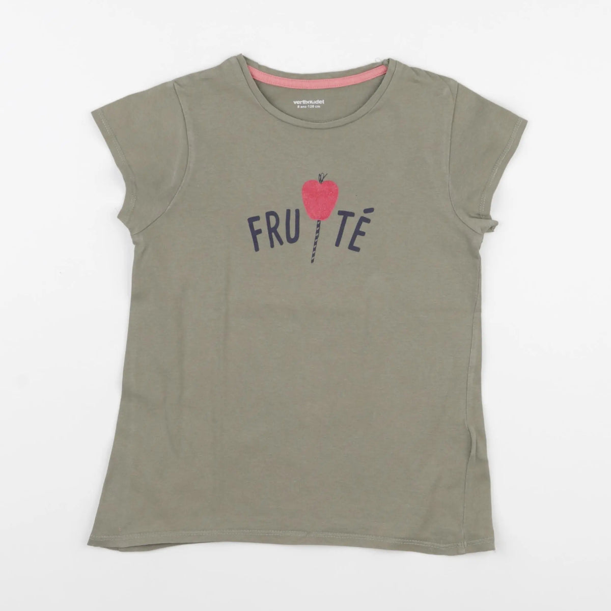 Vertbaudet - tee-shirt vert - 8 ans