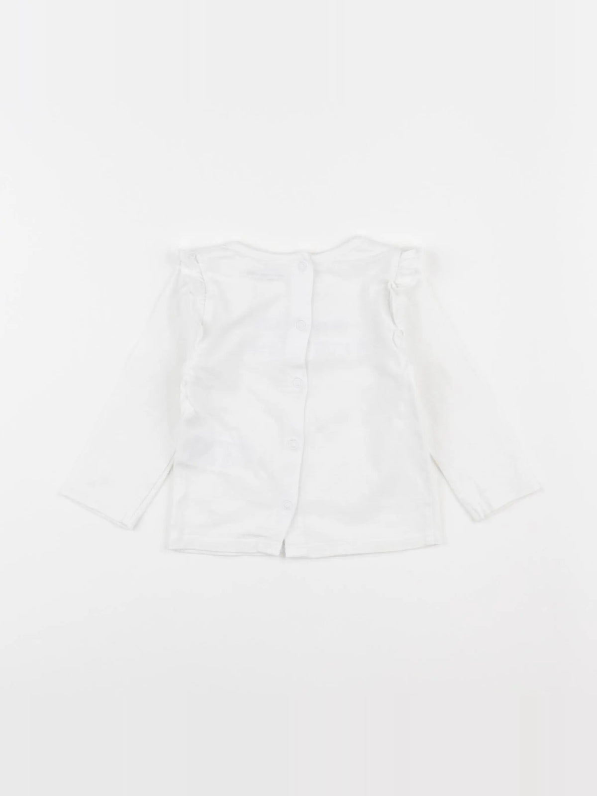 Vertbaudet - tee-shirt blanc - 6 mois