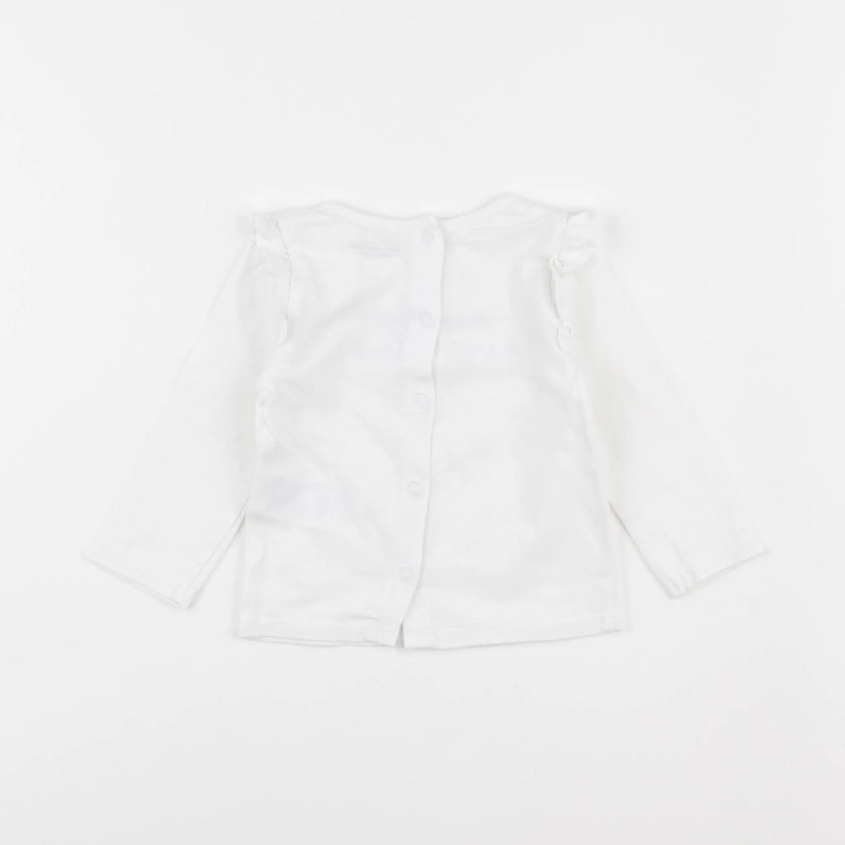 Vertbaudet - tee-shirt blanc - 6 mois