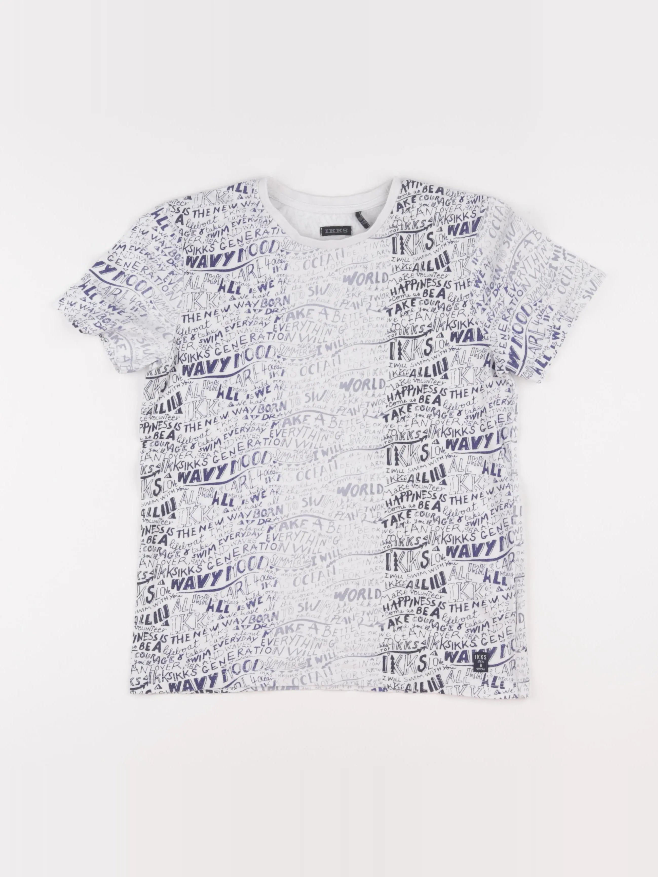 IKKS - tee-shirt blanc - 10 ans