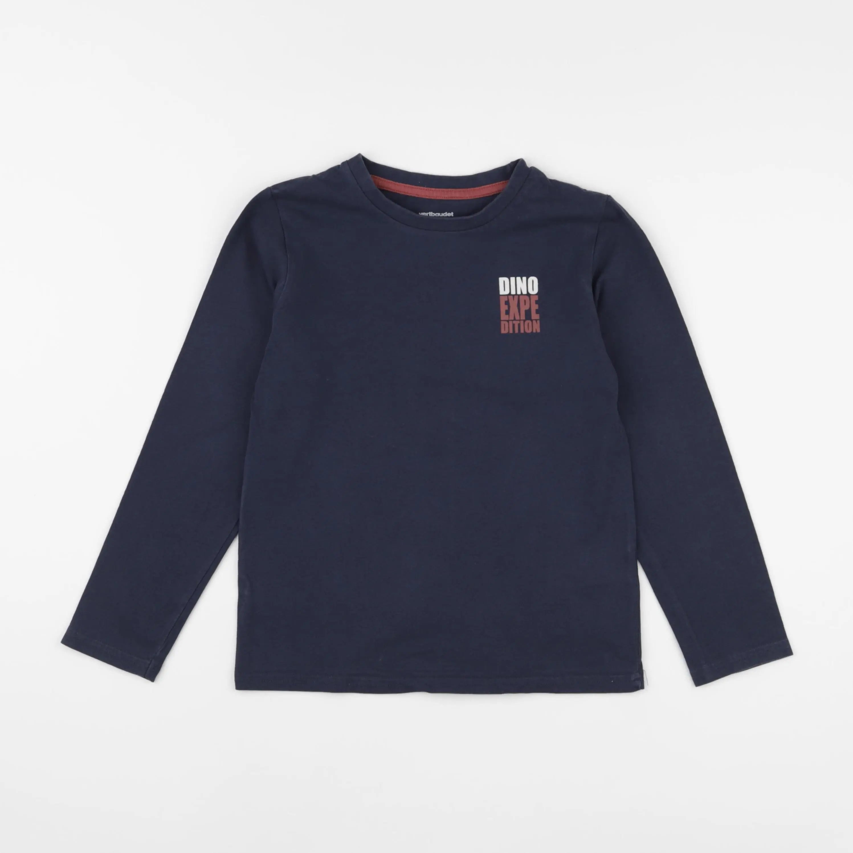 Vertbaudet - tee-shirt bleu - 8 ans