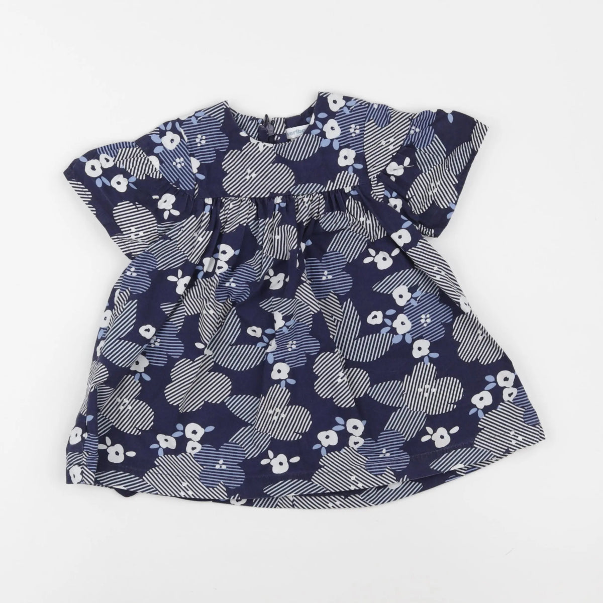 Vertbaudet - robe bleu - 18 mois