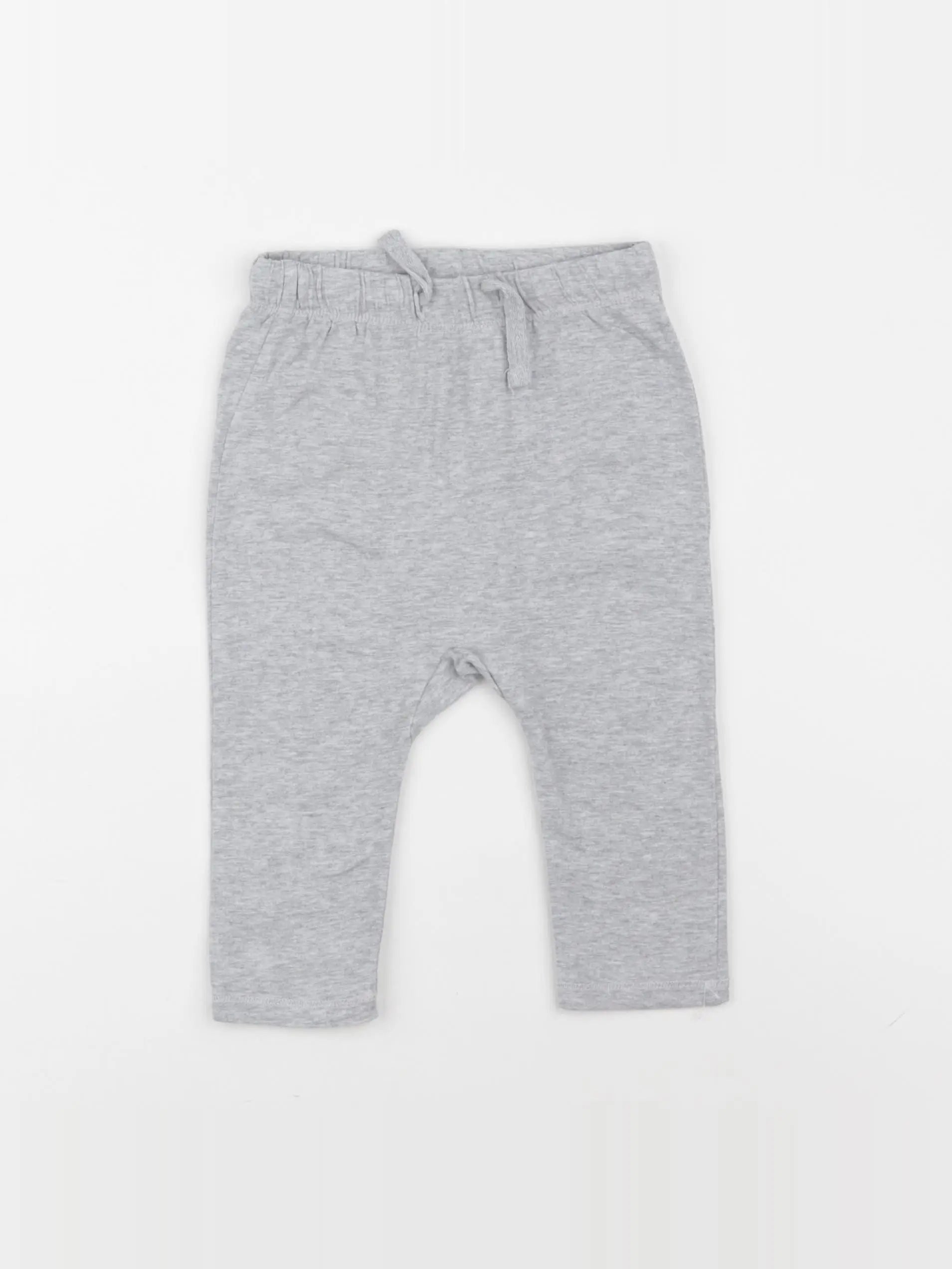 H&M - sarouel gris - 6/9 mois