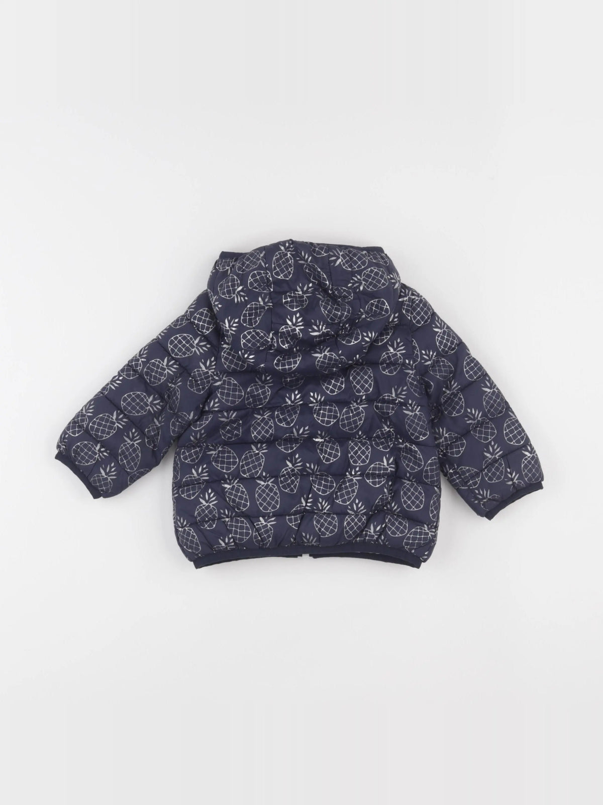 IKKS - doudoune réversible bleu, rose - 12 mois