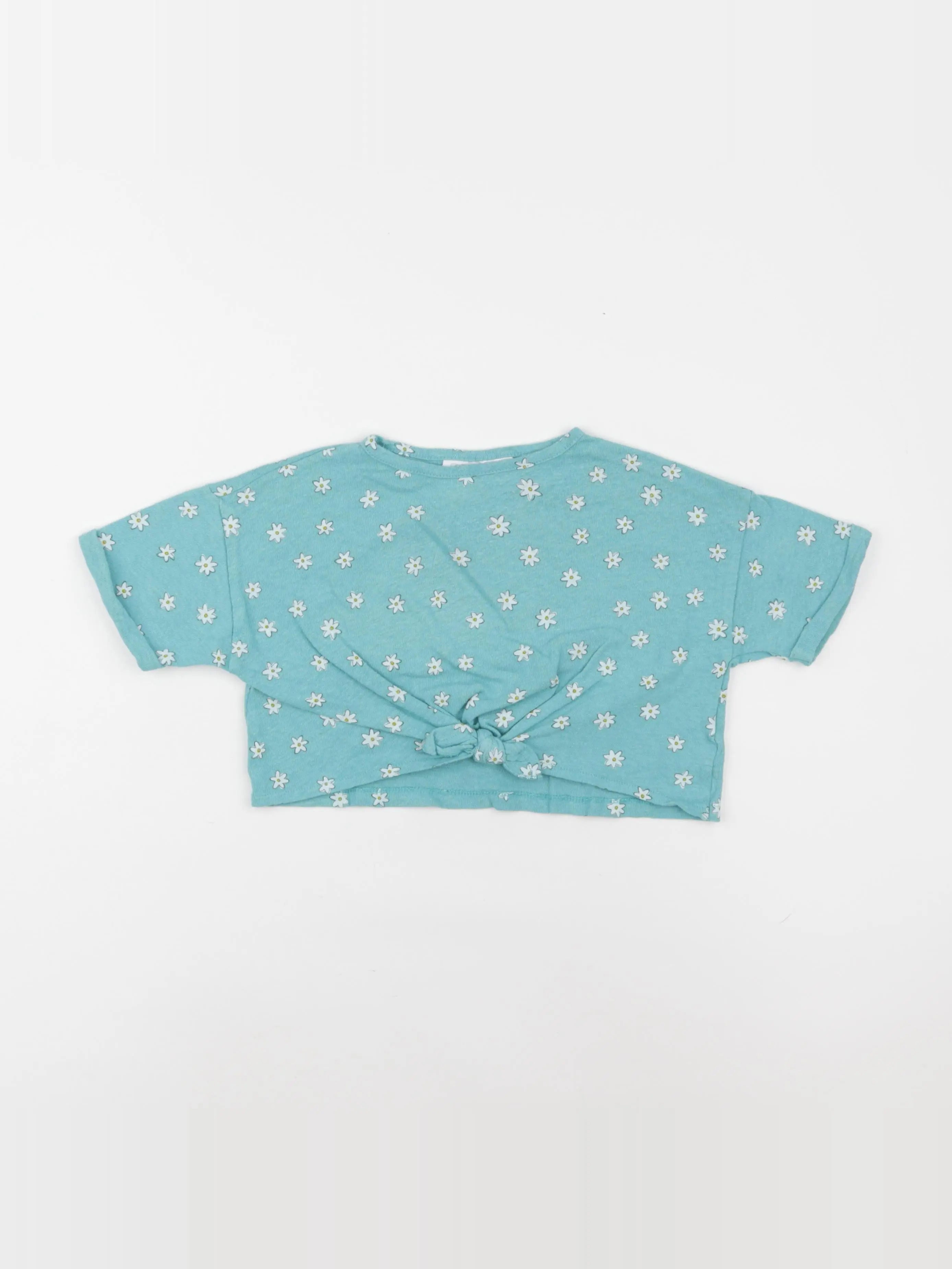 Zara - tee-shirt vert - 12/9 mois