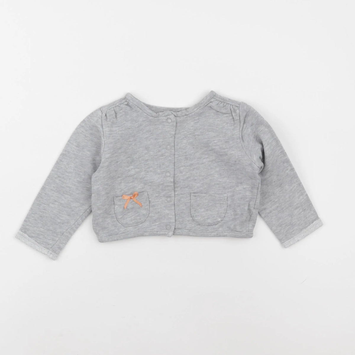 Vertbaudet - sweat gris - 9 mois