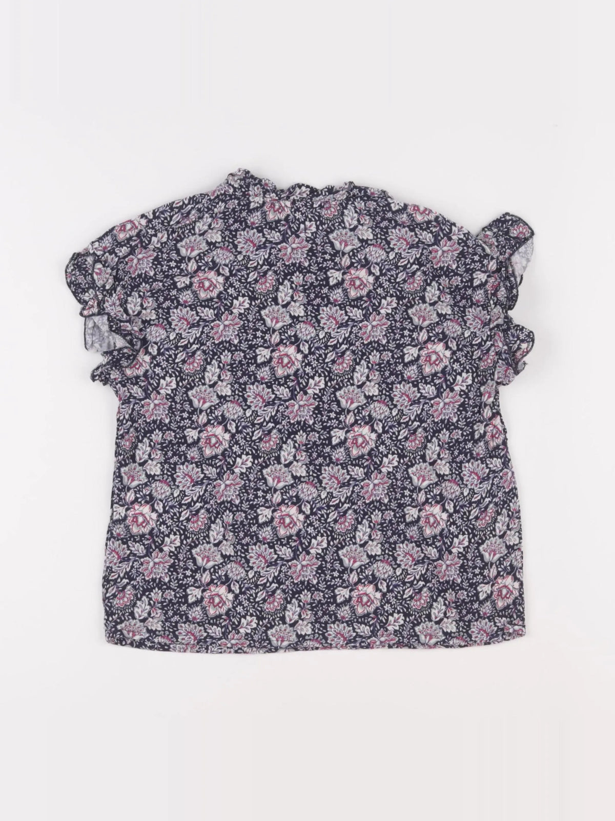 IKKS - blouse bleu, rose - 8 ans