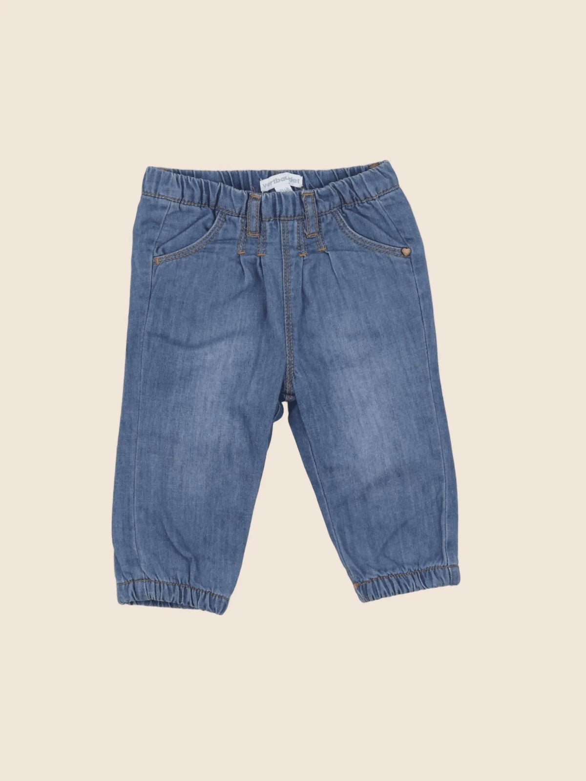 Vertbaudet - jean bleu - 9 mois
