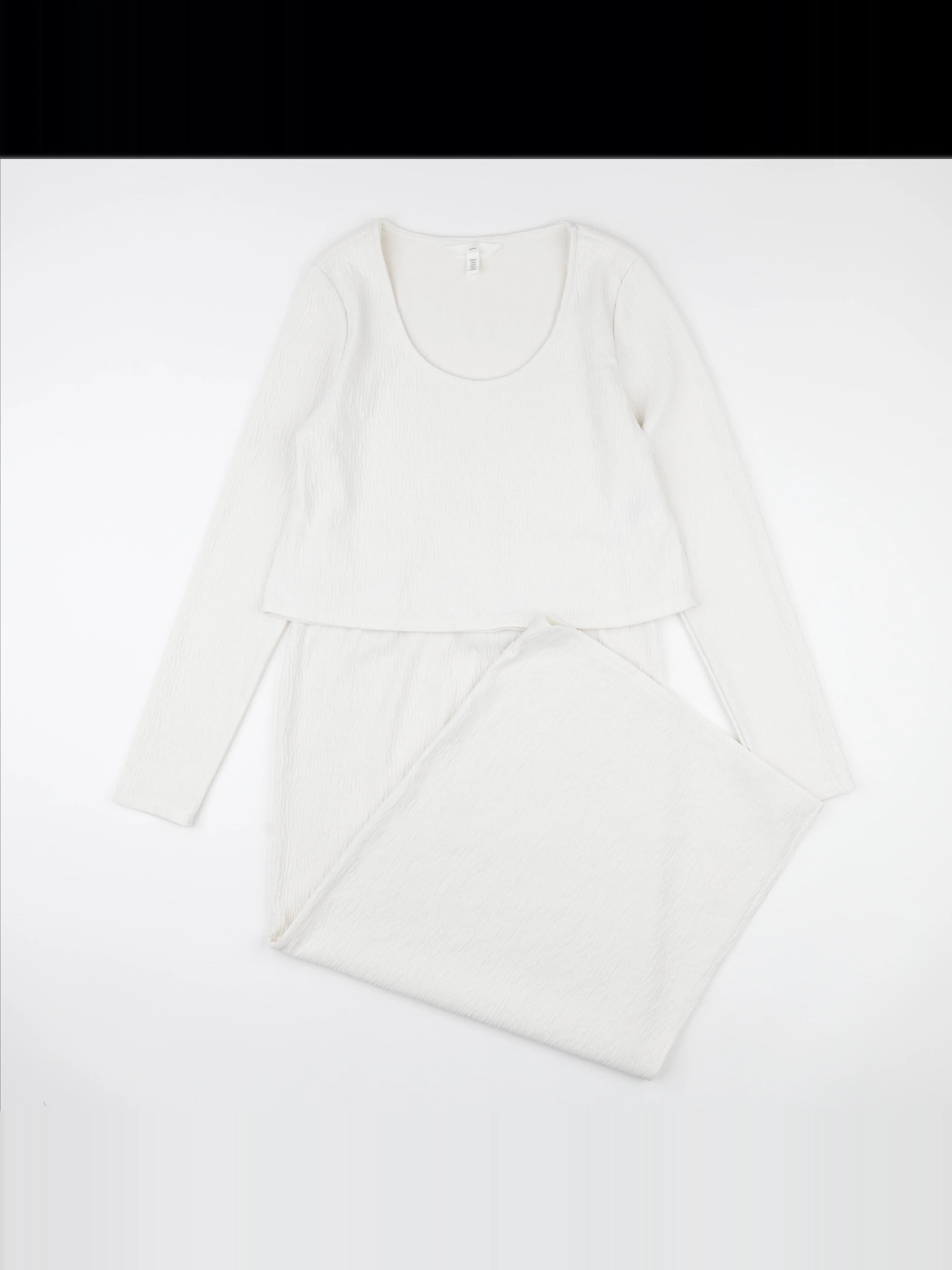 H&M - ensemble grossesse blanc - m