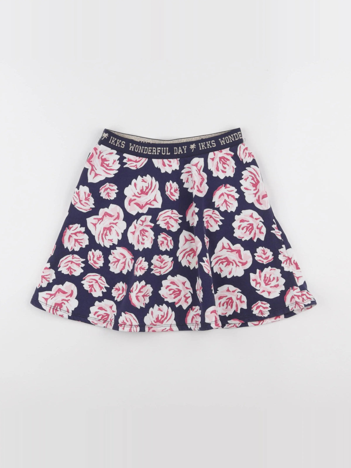 IKKS - jupe bleu, rose - 10 ans