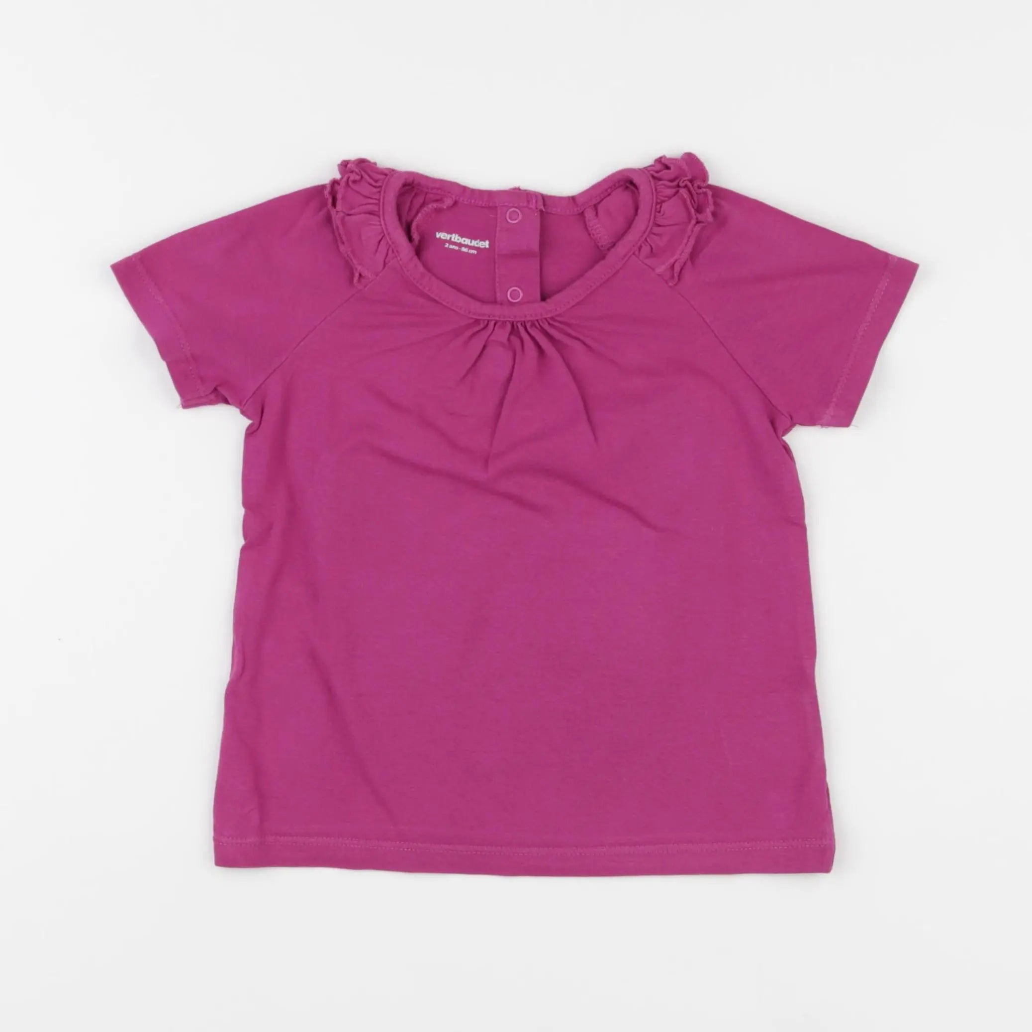 Vertbaudet - tee-shirt violet - 2 ans