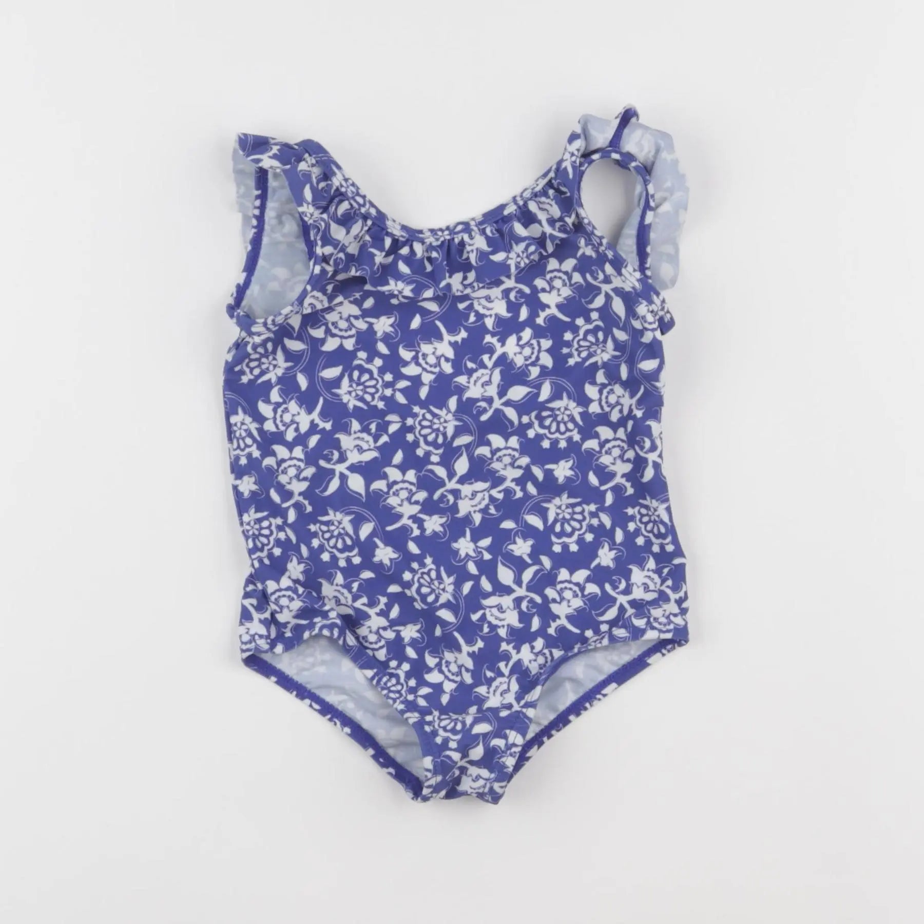 Vertbaudet - maillot de bain bleu - 12 mois